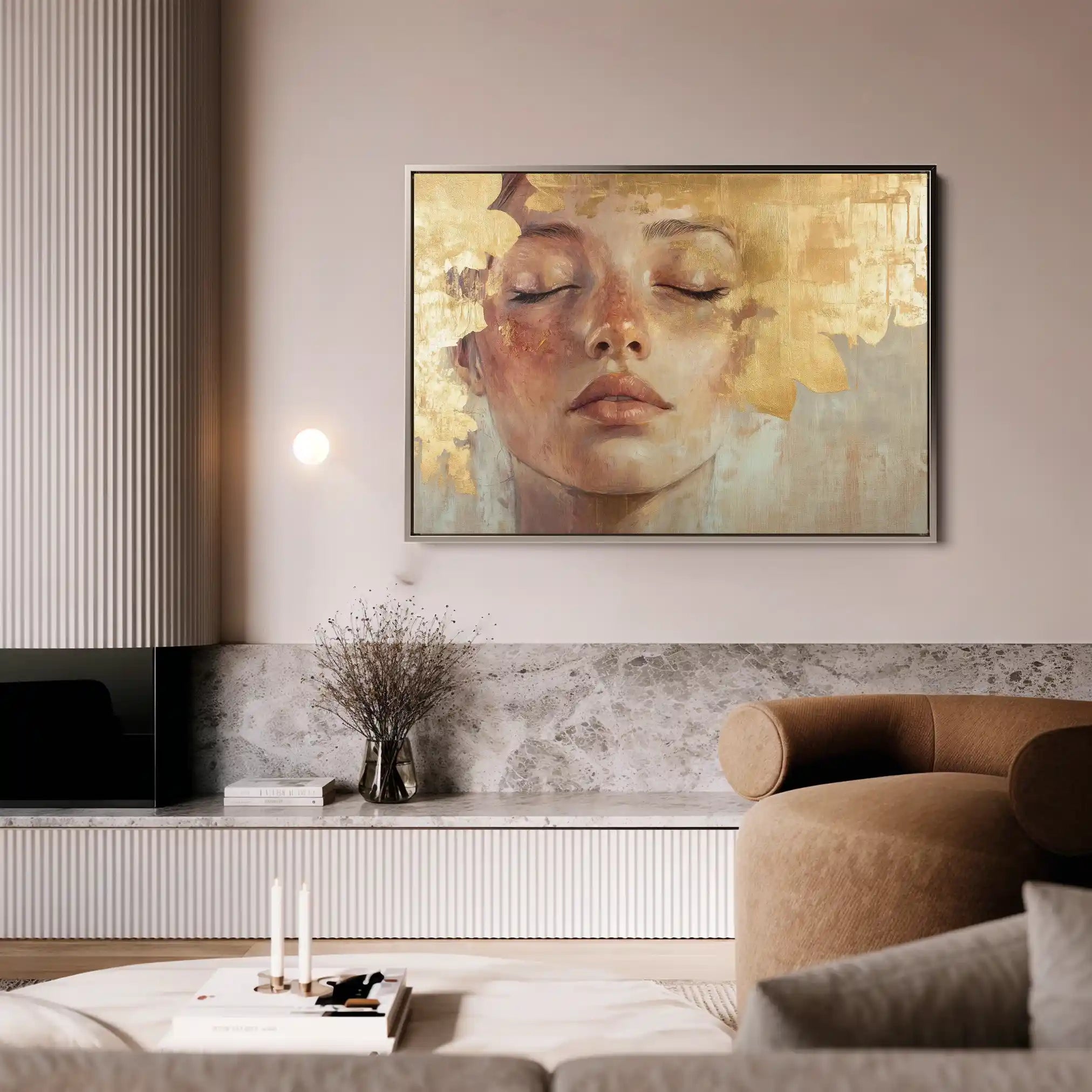 Portrait 148 Canvas Art 90 x 60 cm / Stretched on hidden frame