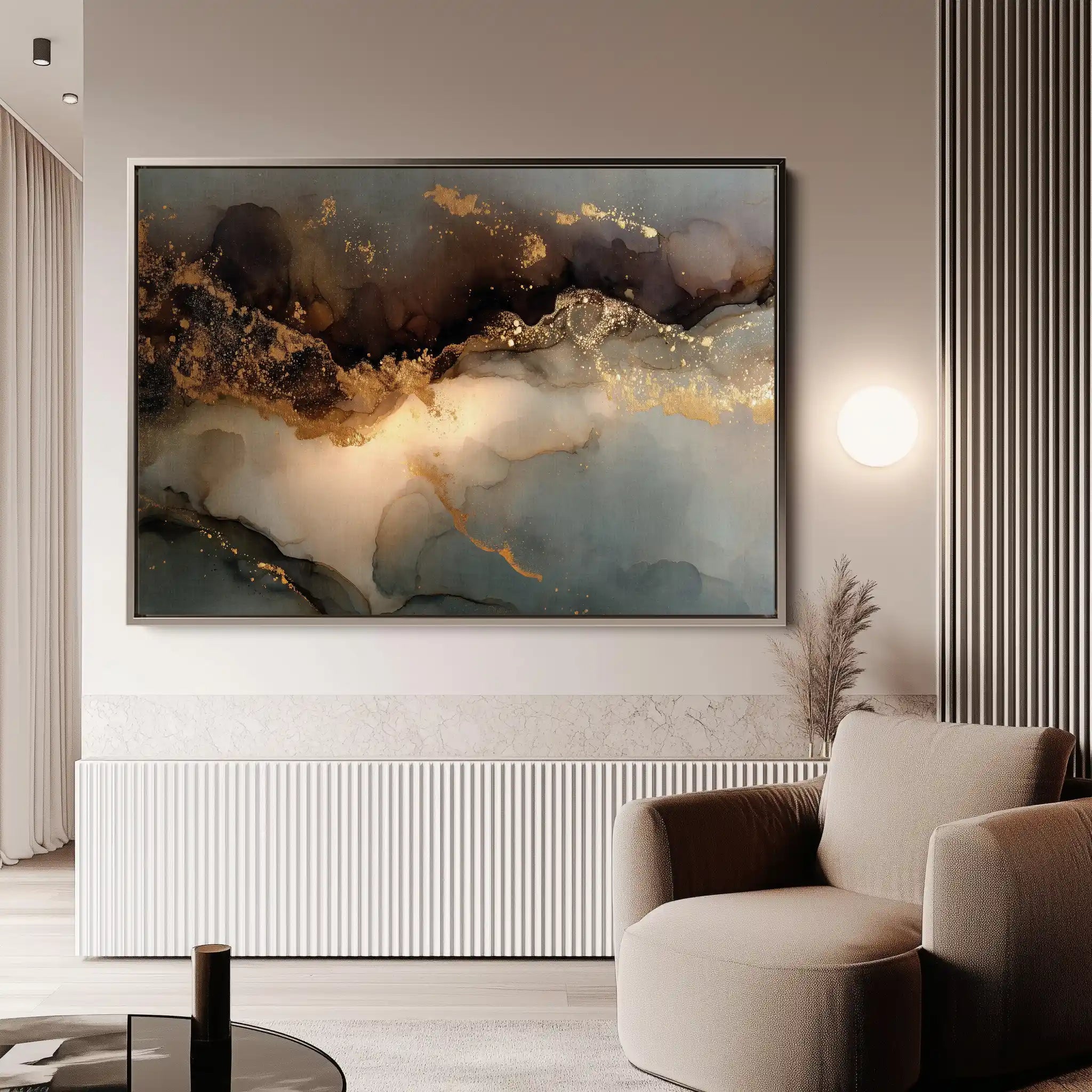 Abstract 1480 Canvas Art 60 x 40 cm / Stretched on hidden frame