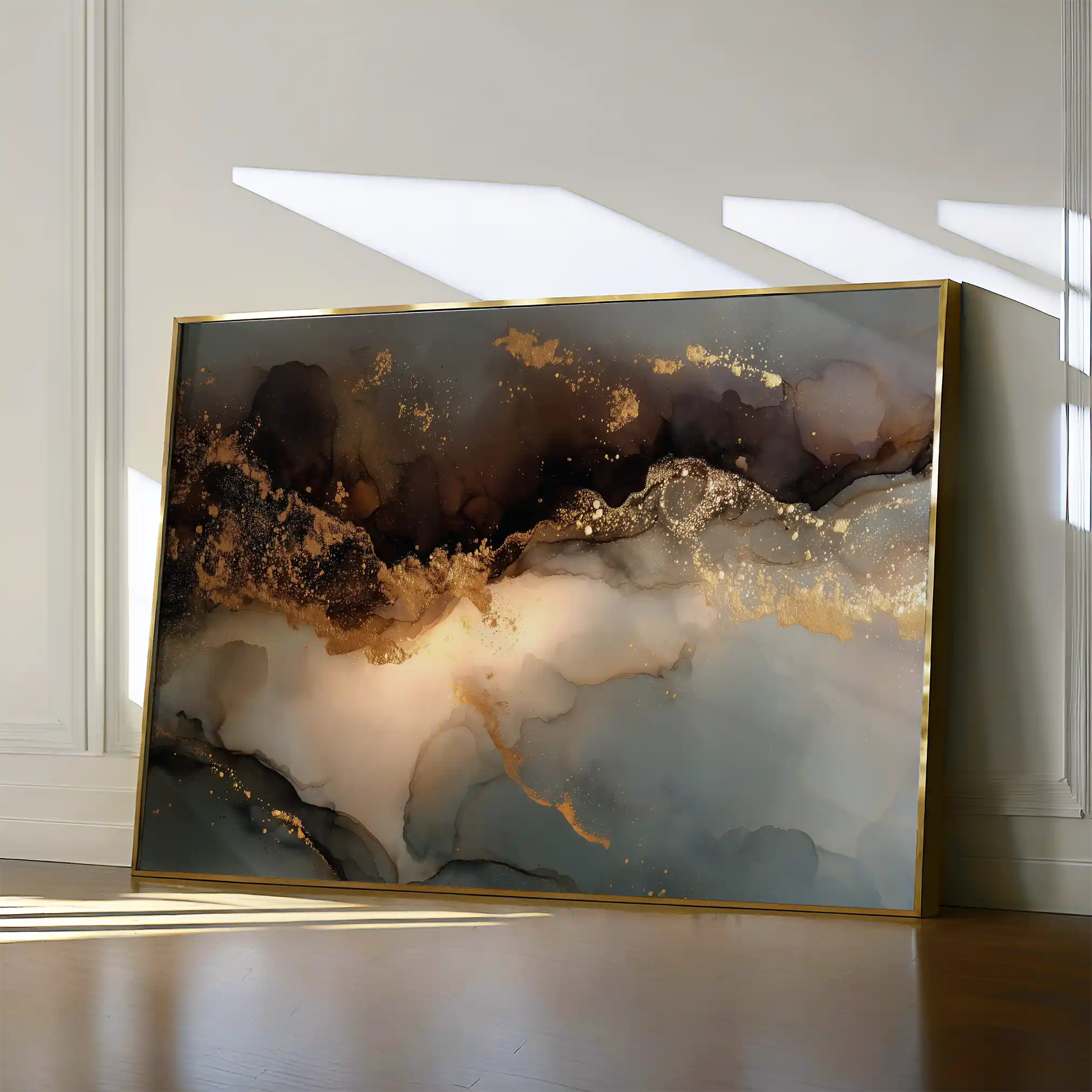 Abstract 1480 Canvas Art 60 x 40 cm / Stretched on hidden frame