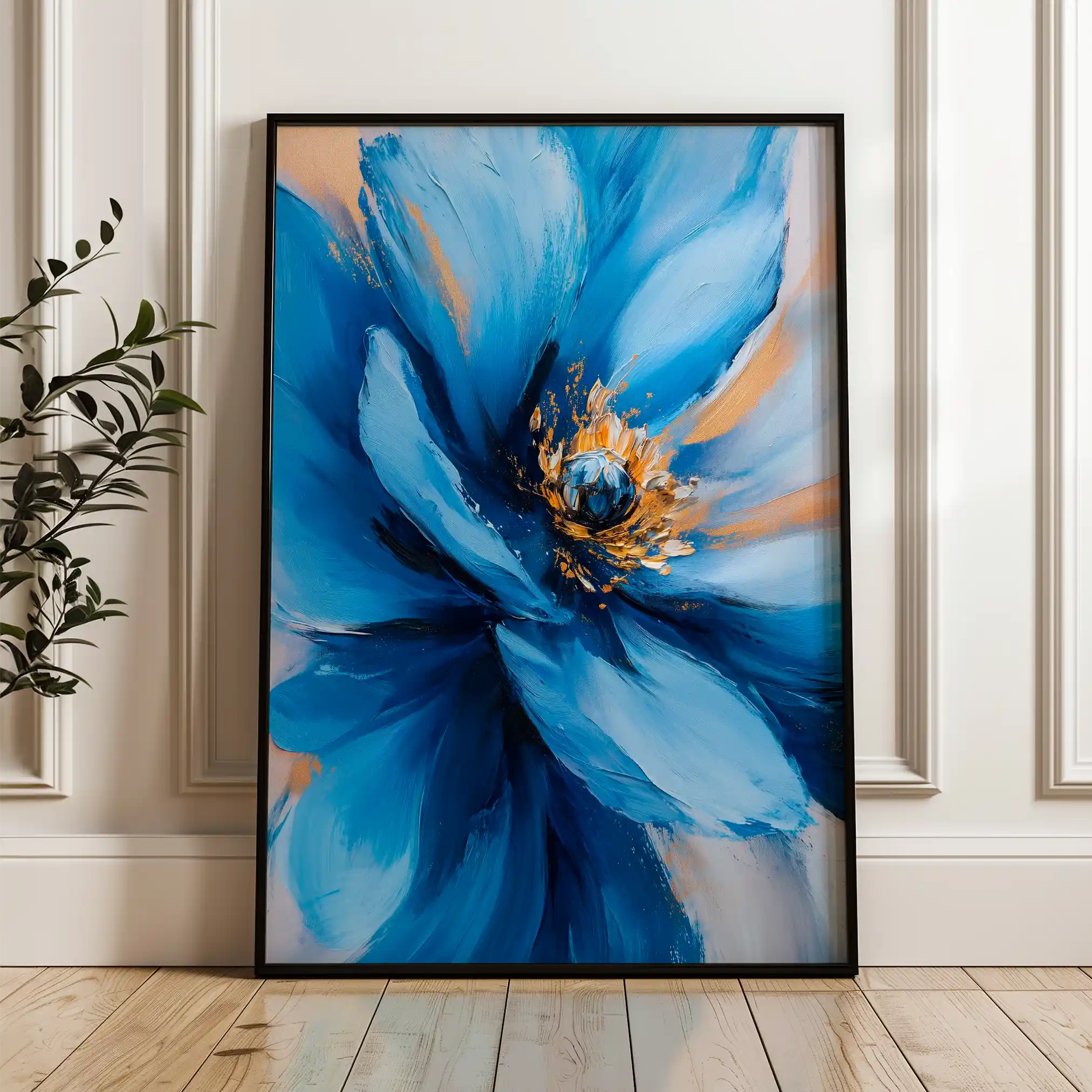 Floral Canvas Wall Art WAD1480-F 90 x 60 cm / Stretched on hidden frame
