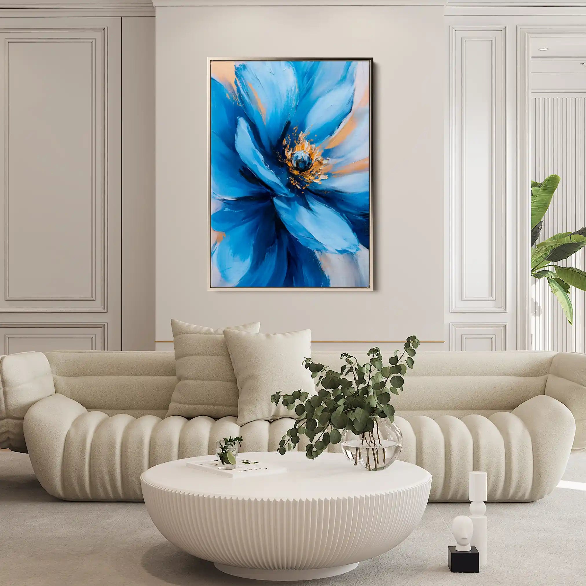 Floral Canvas Wall Art WAD1480-F 90 x 60 cm / Stretched on hidden frame