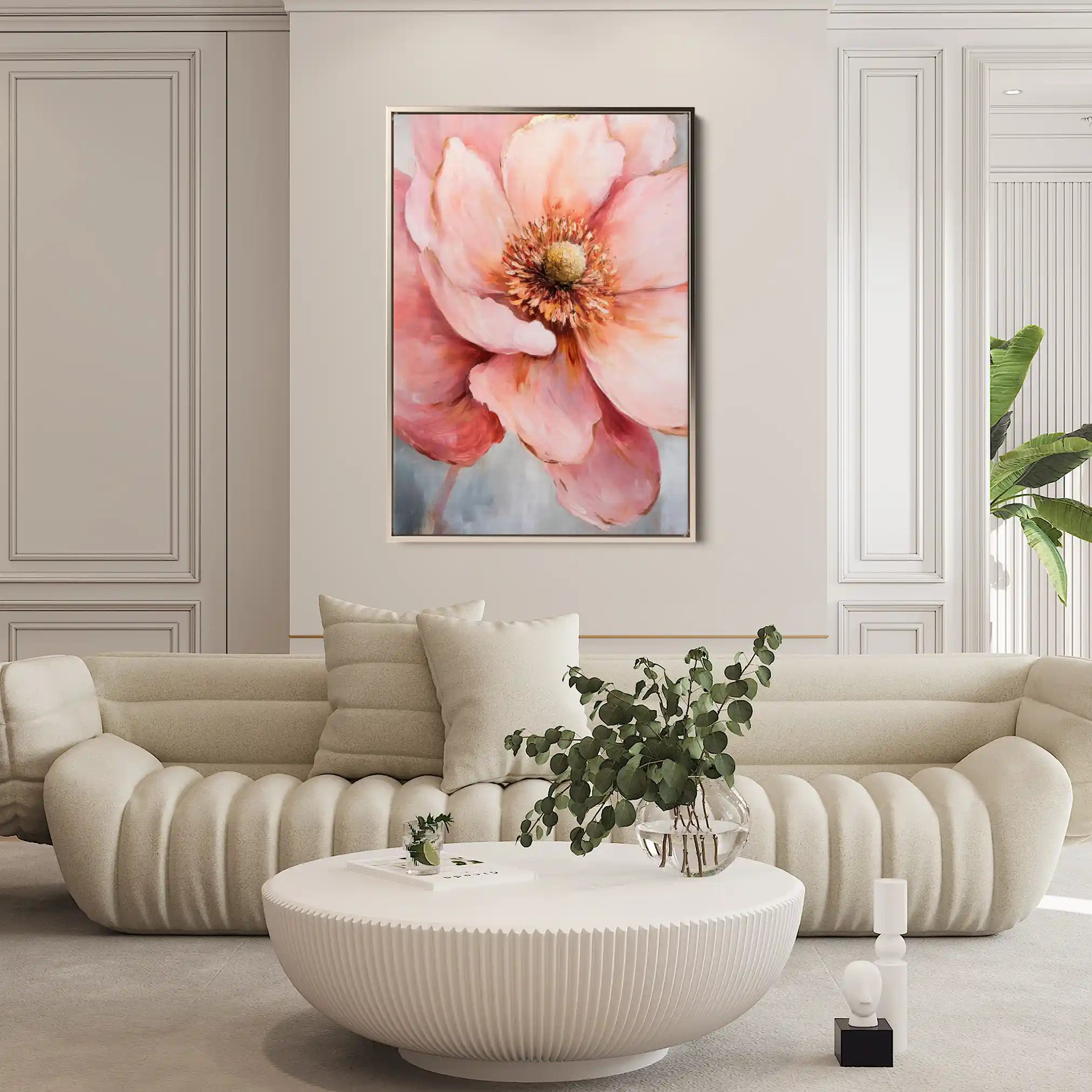 Floral Canvas Wall Art WAD1481-F 90 x 60 cm / Stretched on hidden frame