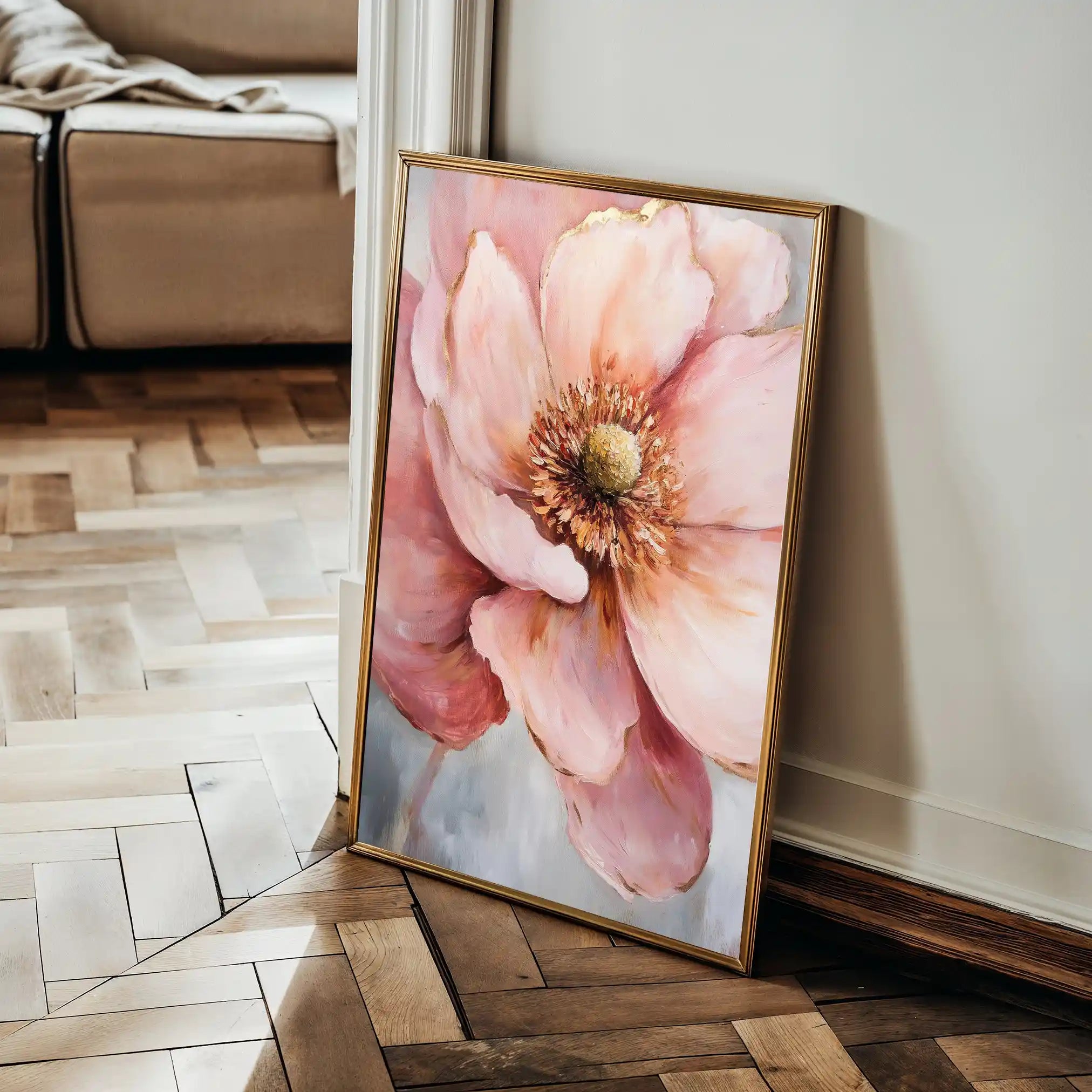 Floral Canvas Wall Art WAD1481-F 90 x 60 cm / Stretched on hidden frame