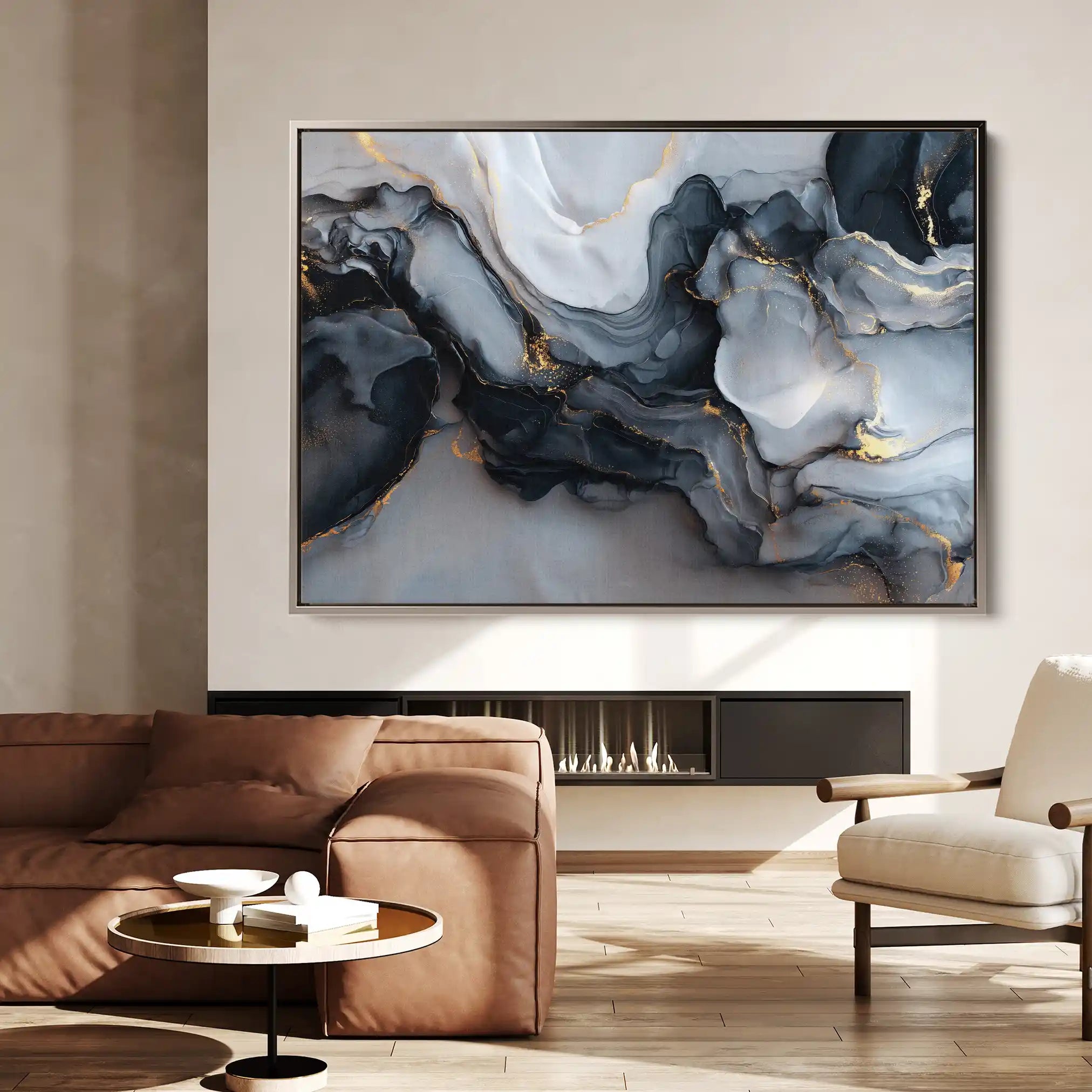 Abstract 1483 Canvas Art 60 x 40 cm / Stretched on hidden frame
