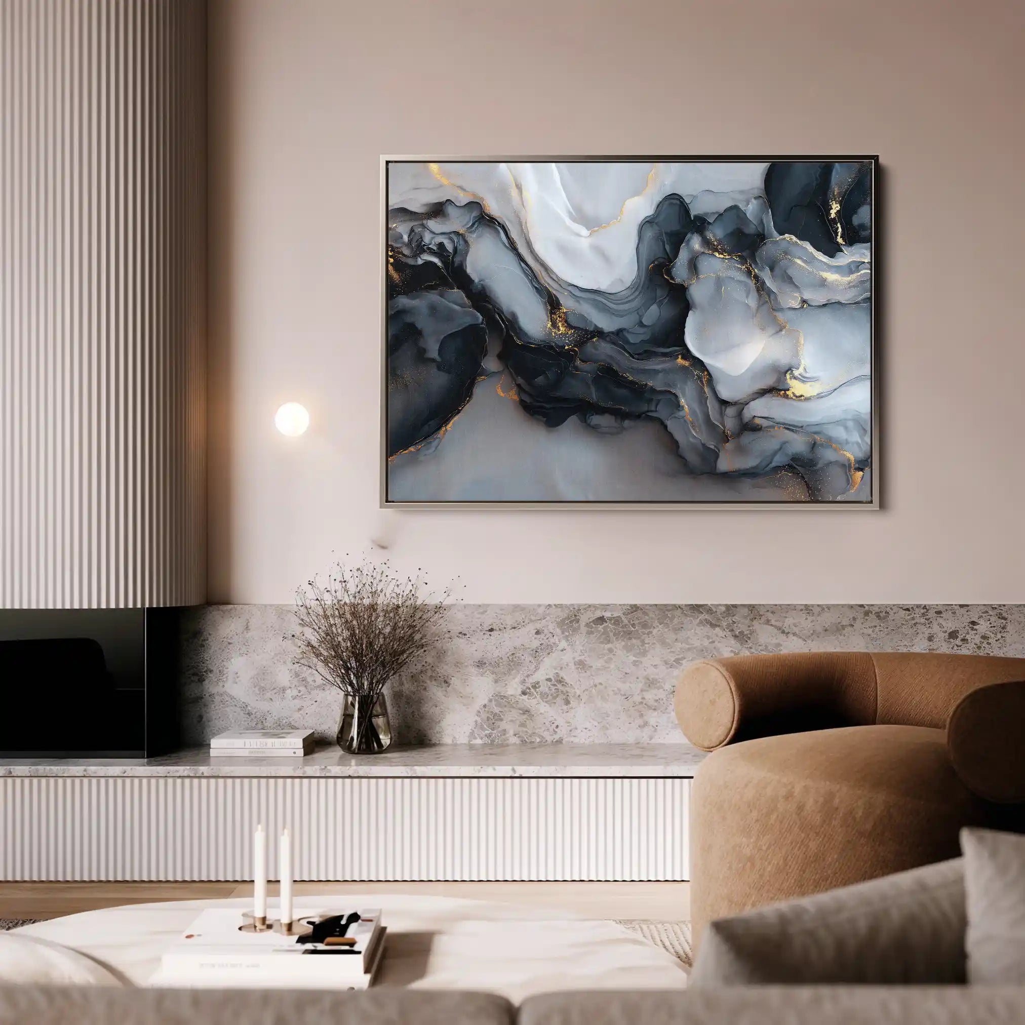Abstract 1483 Canvas Art 60 x 40 cm / Stretched on hidden frame