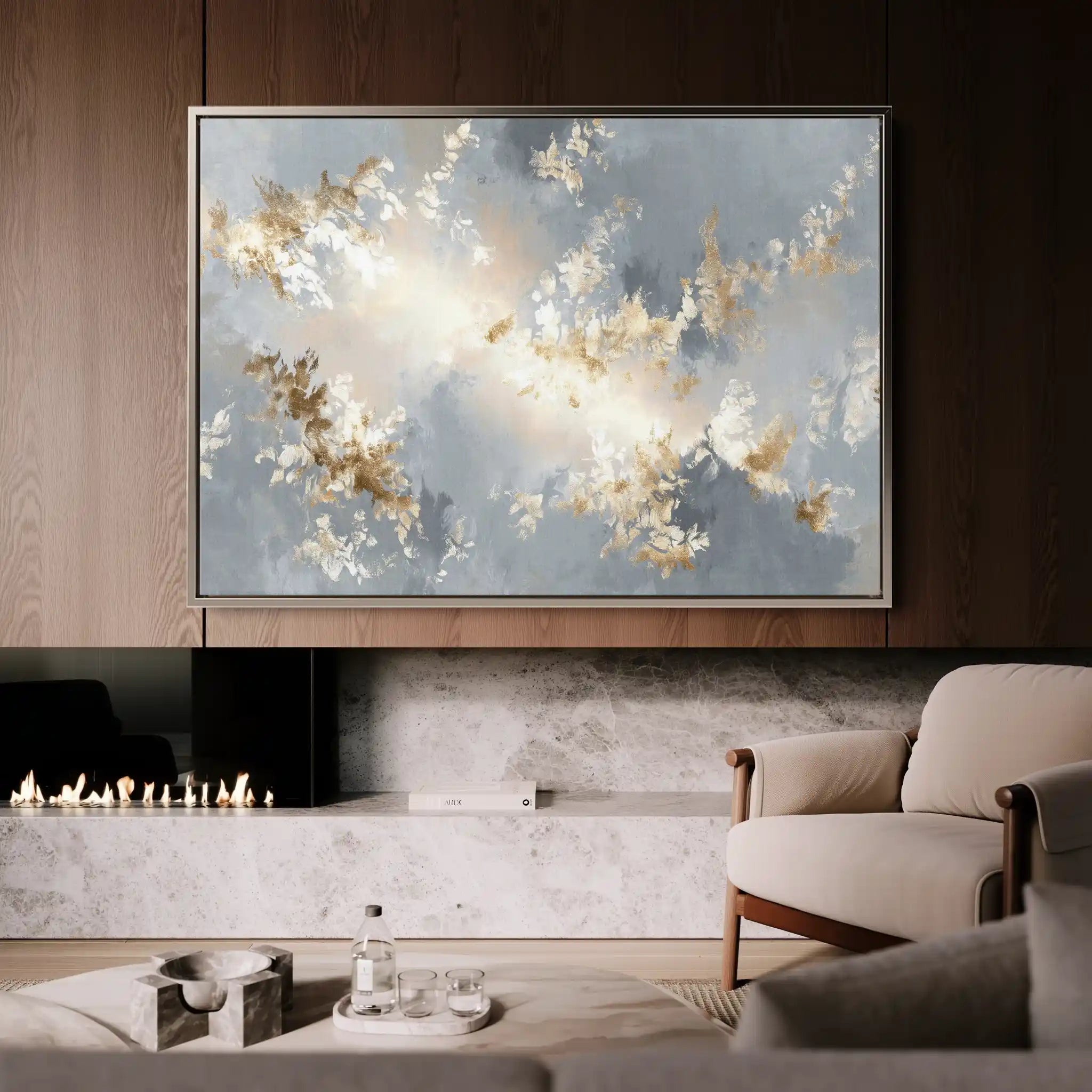 Abstract 1484 Canvas Art 60 x 40 cm / Stretched on hidden frame