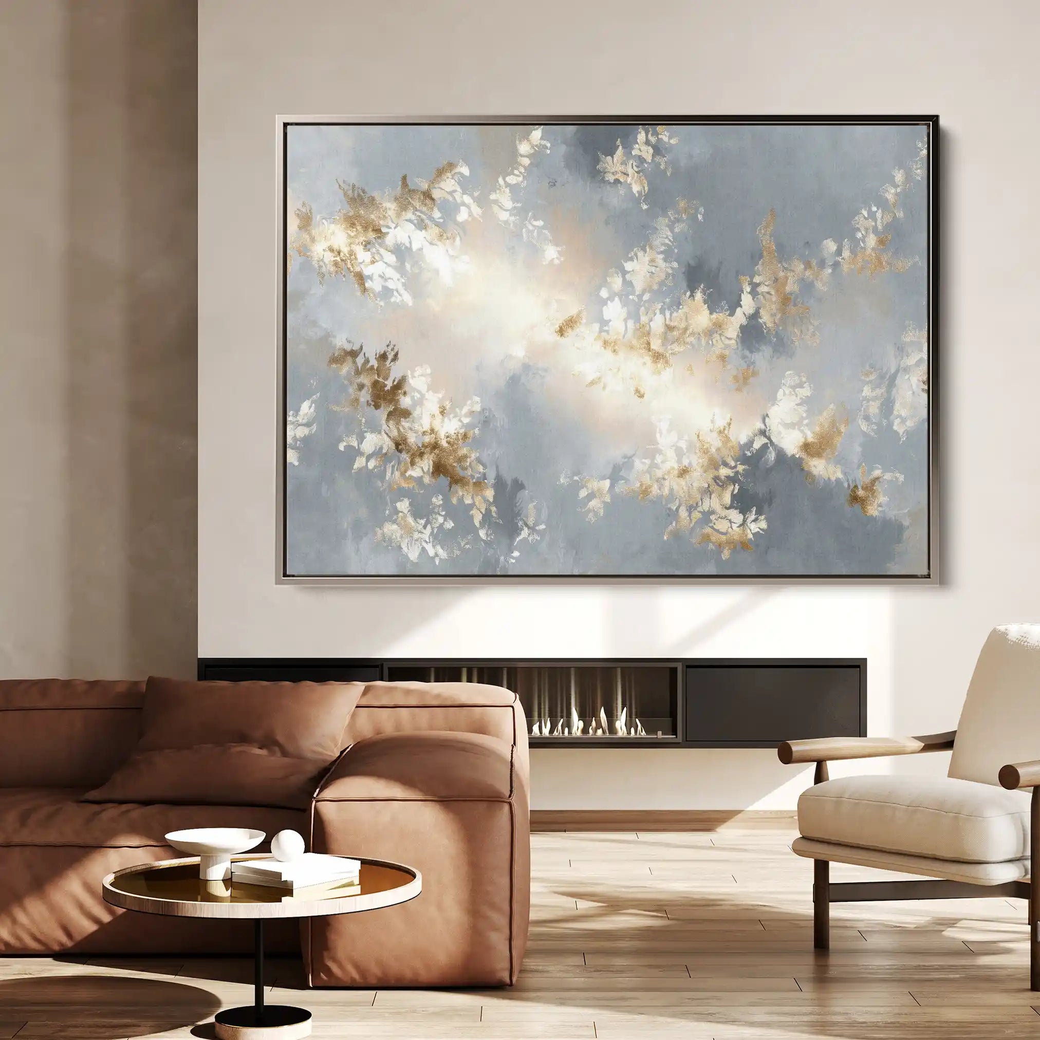 Abstract 1484 Canvas Art 60 x 40 cm / Stretched on hidden frame