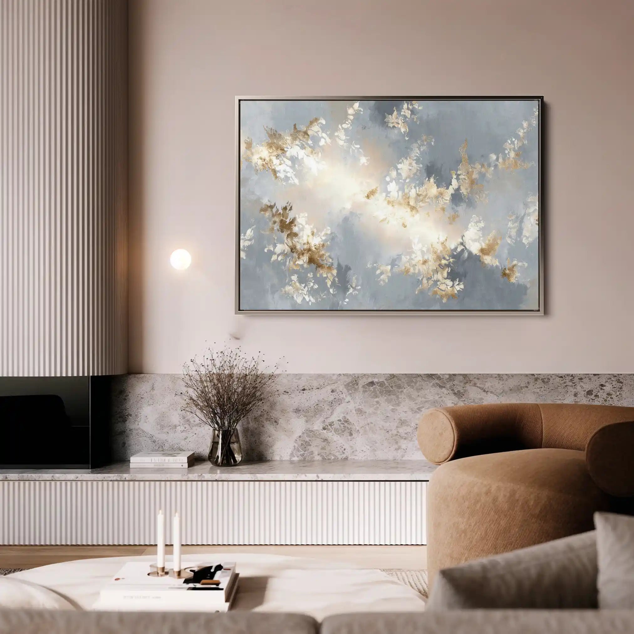 Abstract 1484 Canvas Art 60 x 40 cm / Stretched on hidden frame