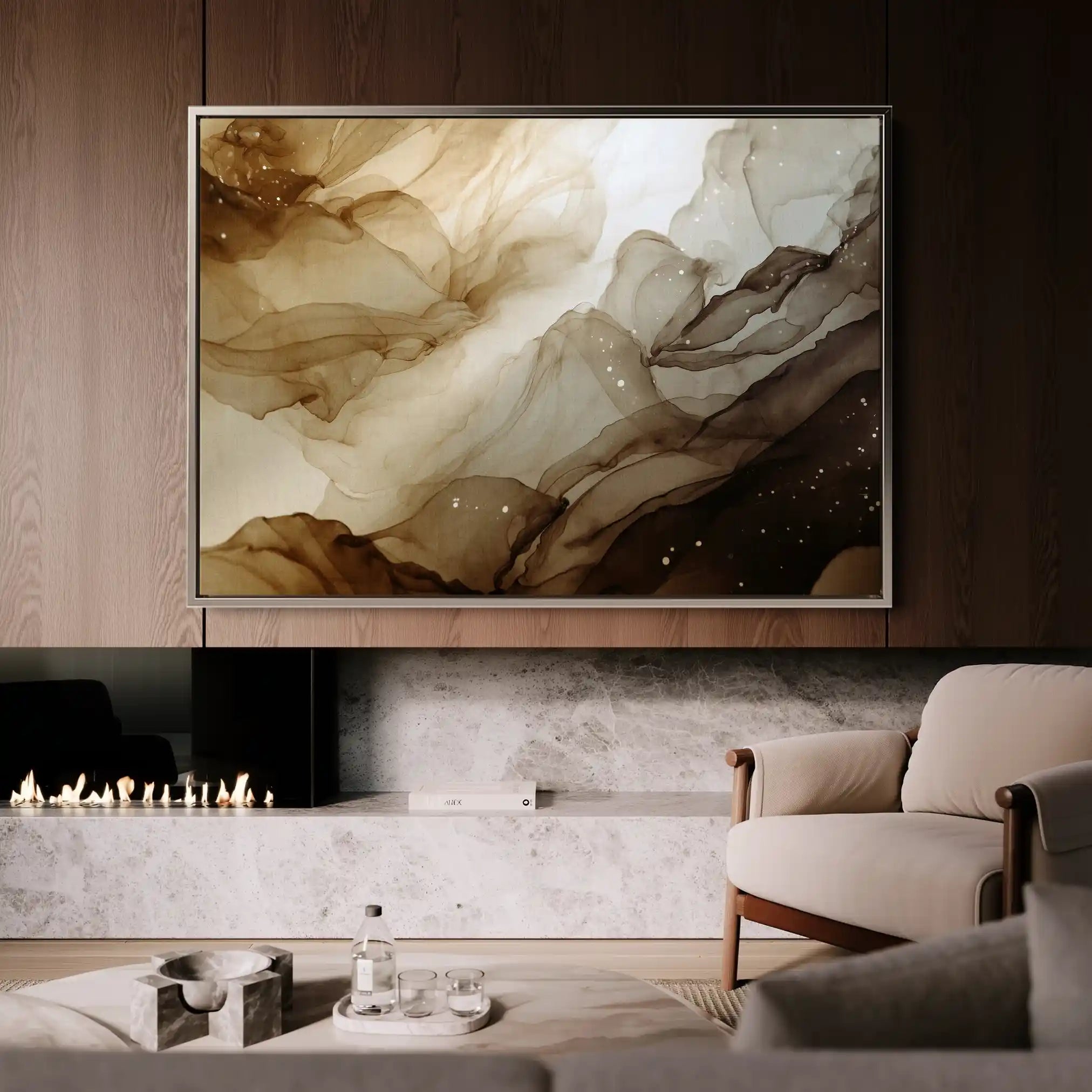 Abstract 1485 Canvas Art 60 x 40 cm / Stretched on hidden frame
