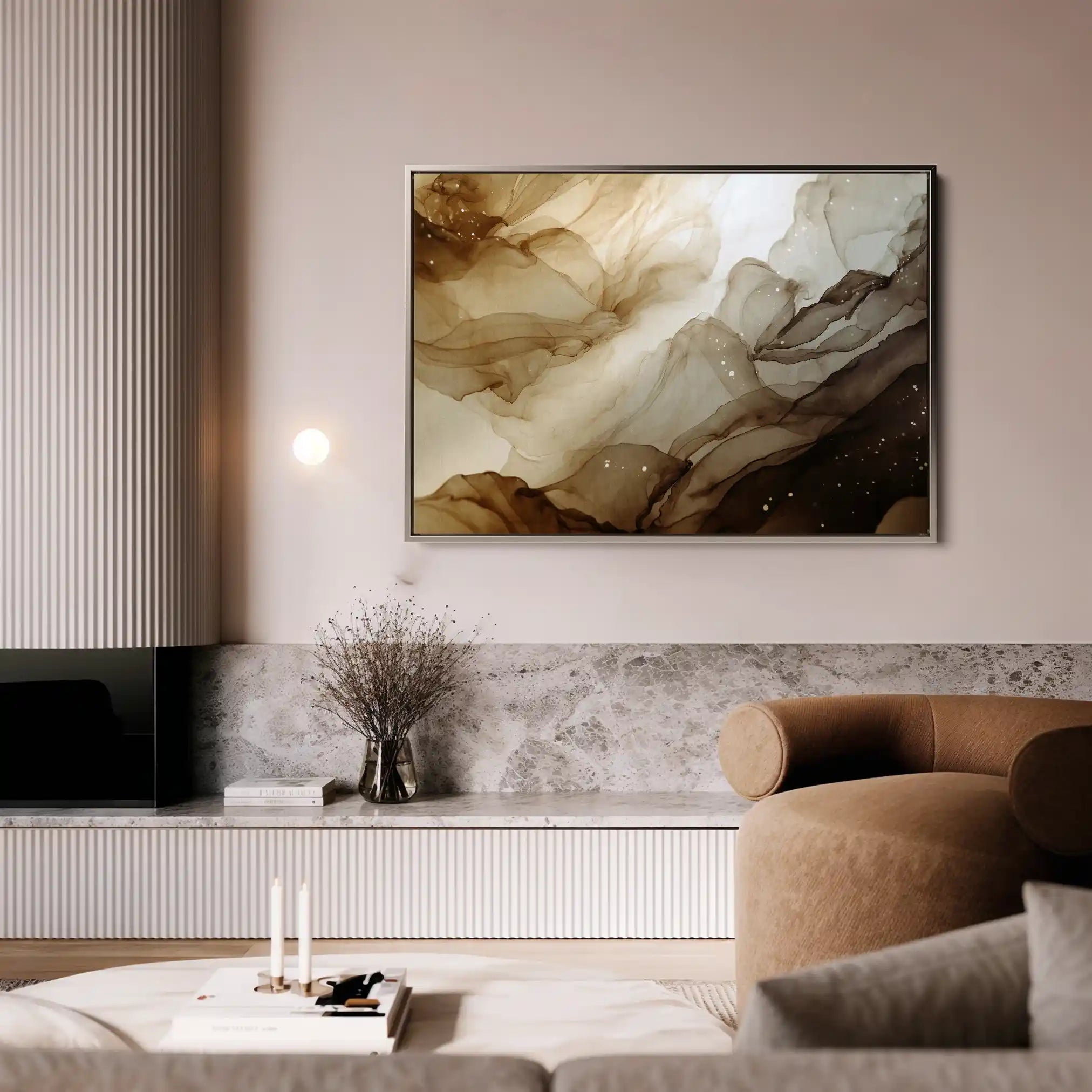 Abstract 1485 Canvas Art 60 x 40 cm / Stretched on hidden frame