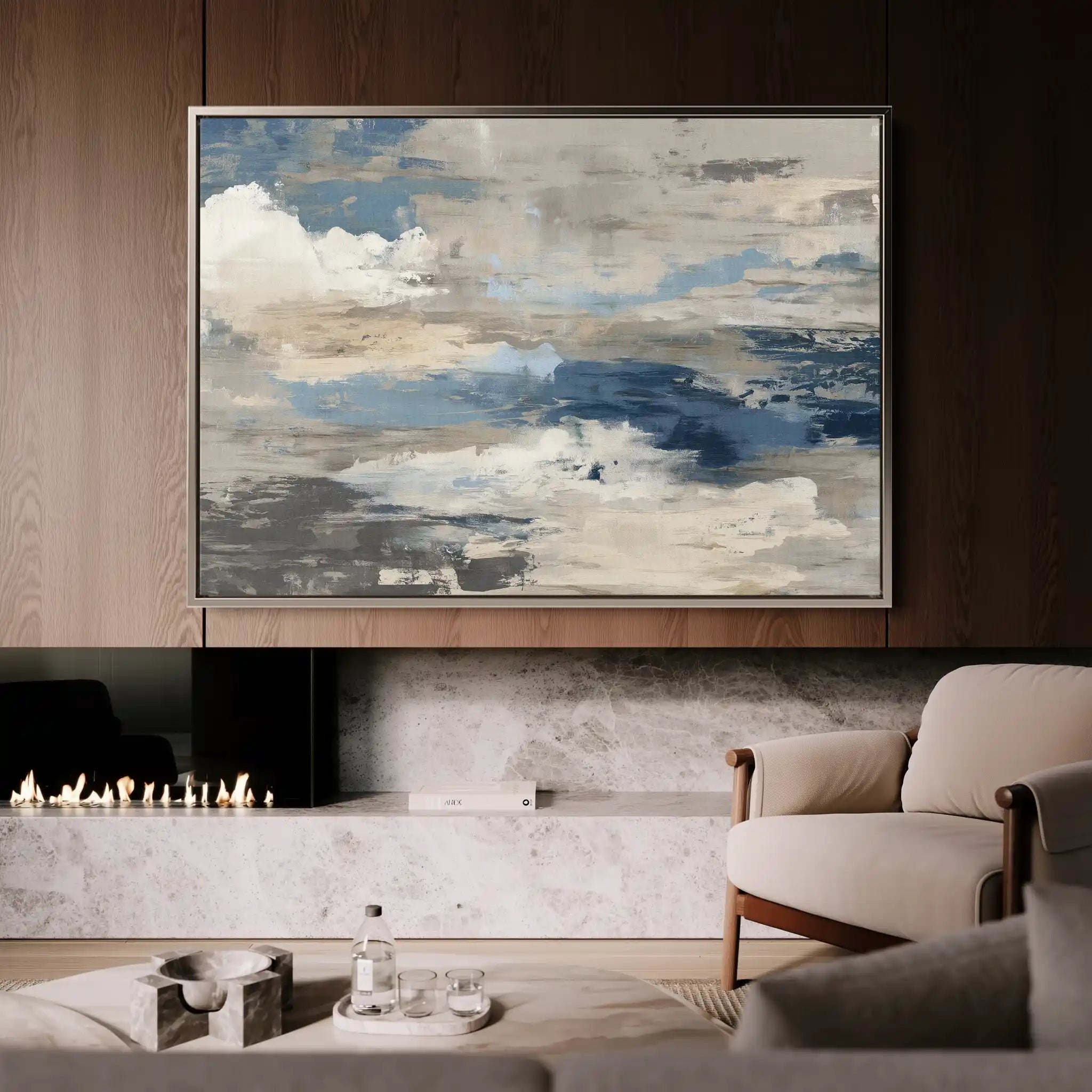 Abstract 1487 Canvas Art 60 x 40 cm / Stretched on hidden frame