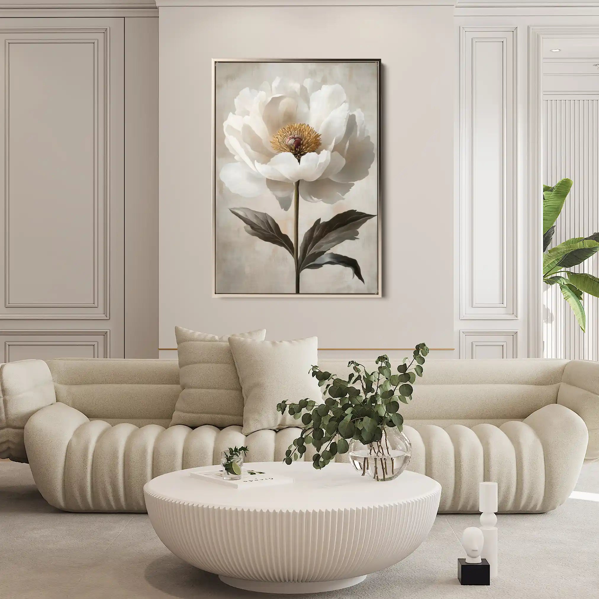 Floral Canvas Wall Art WAD1487-F 90 x 60 cm / Stretched on hidden frame
