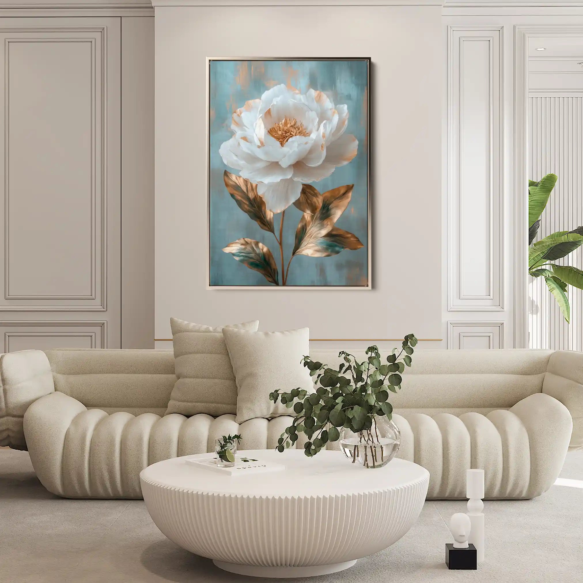 Floral Canvas Wall Art WAD1488-F 90 x 60 cm / Stretched on hidden frame