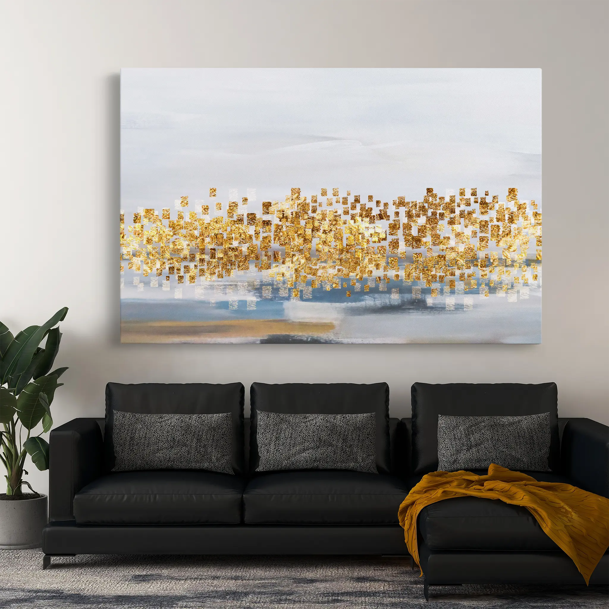 Abstract Canvas Wall Art WAD149-A 90 x 60 cm / Stretched on hidden frame