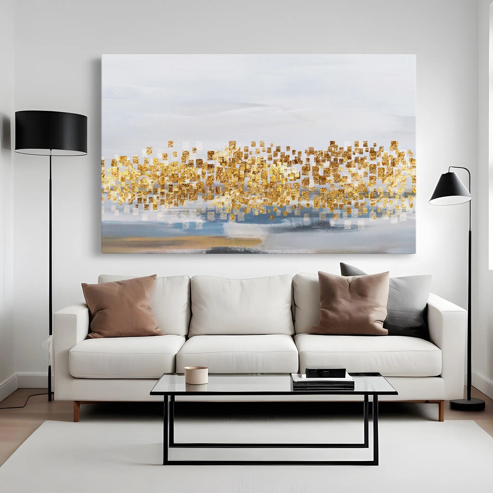 Abstract Canvas Wall Art WAD149-A 90 x 60 cm / Stretched on hidden frame