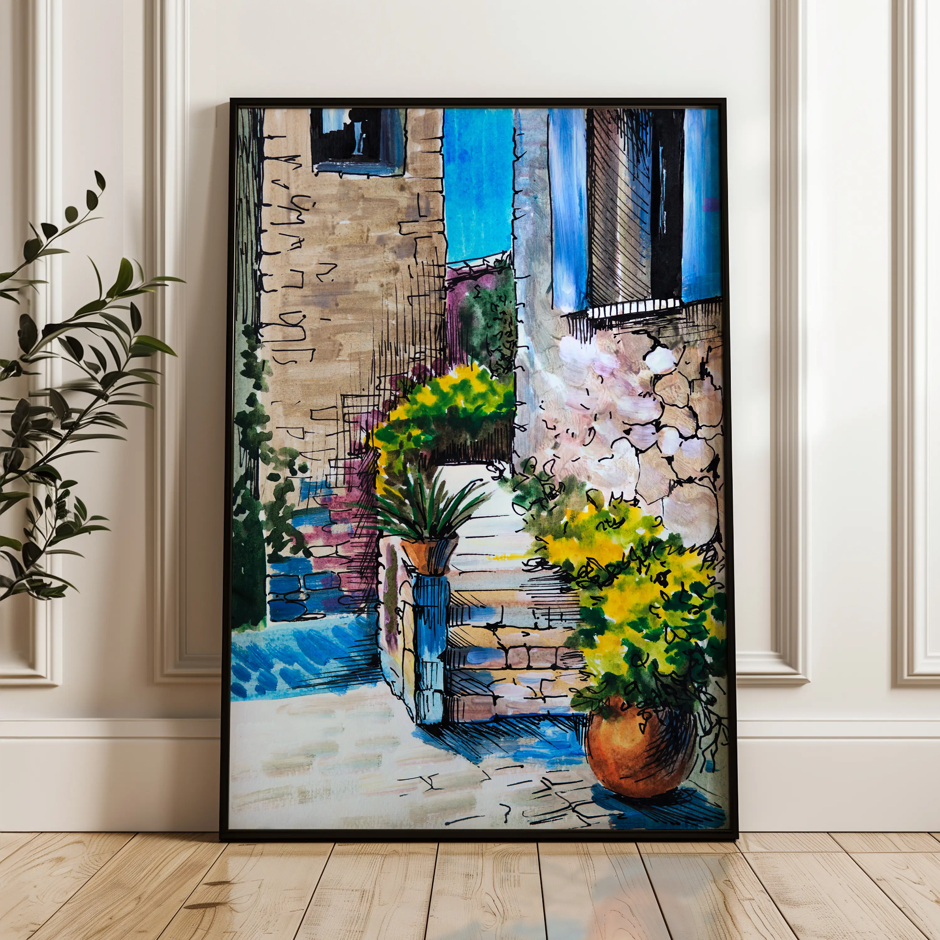 Landscape Canvas Wall Art WAD149-L 90 x 60 cm / Stretched on hidden frame