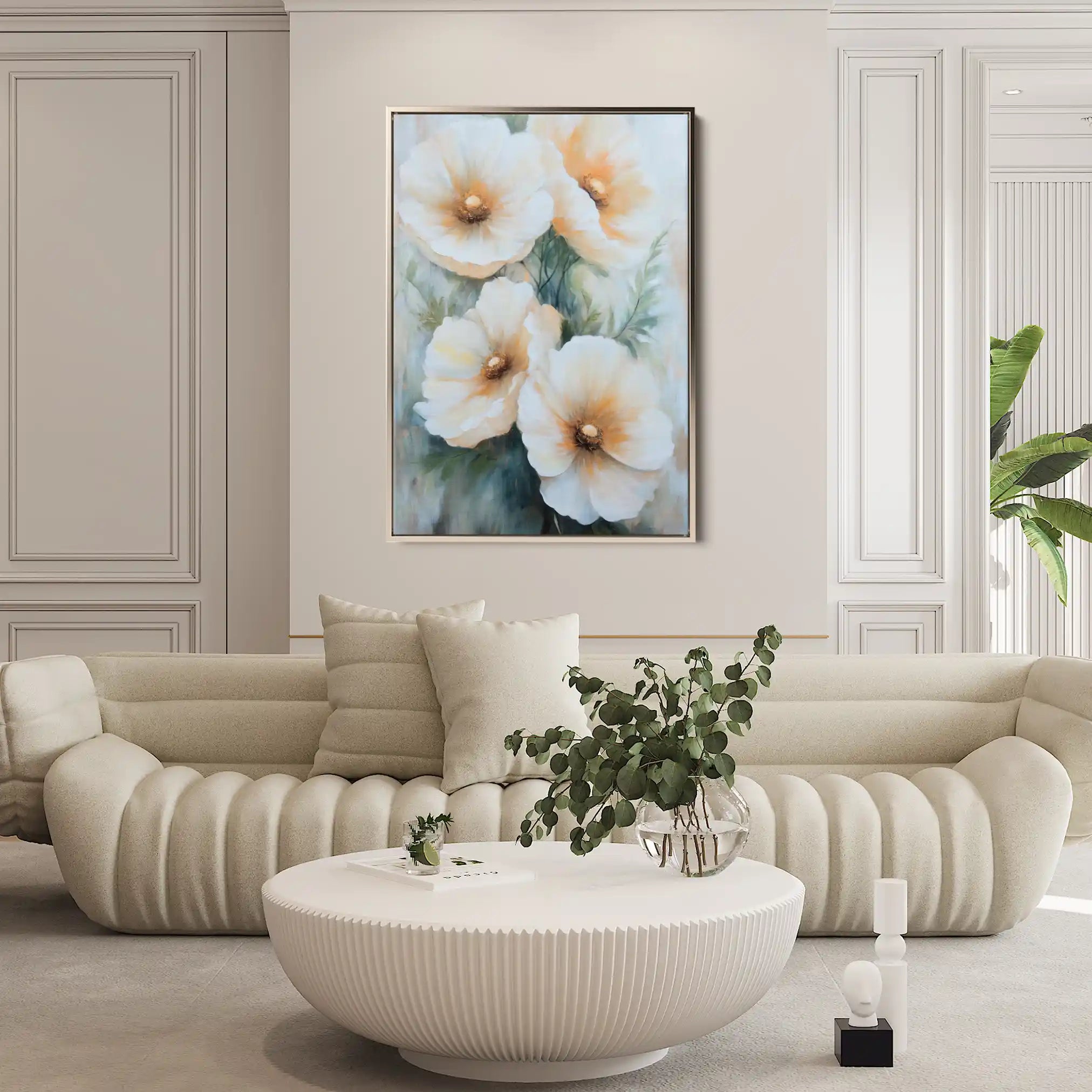 Floral Canvas Wall Art WAD1490-F 90 x 60 cm / Stretched on hidden frame