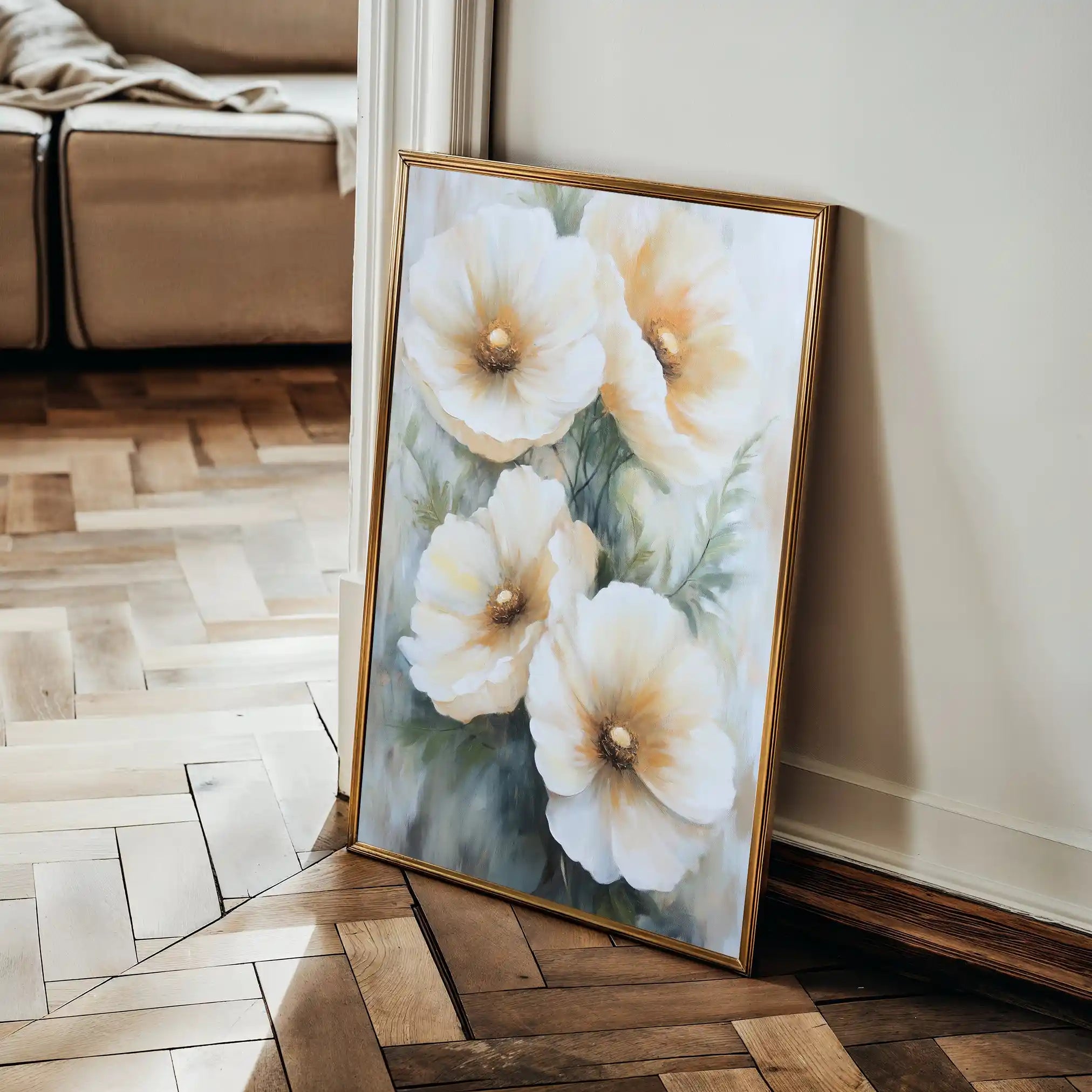 Floral Canvas Wall Art WAD1490-F 90 x 60 cm / Stretched on hidden frame