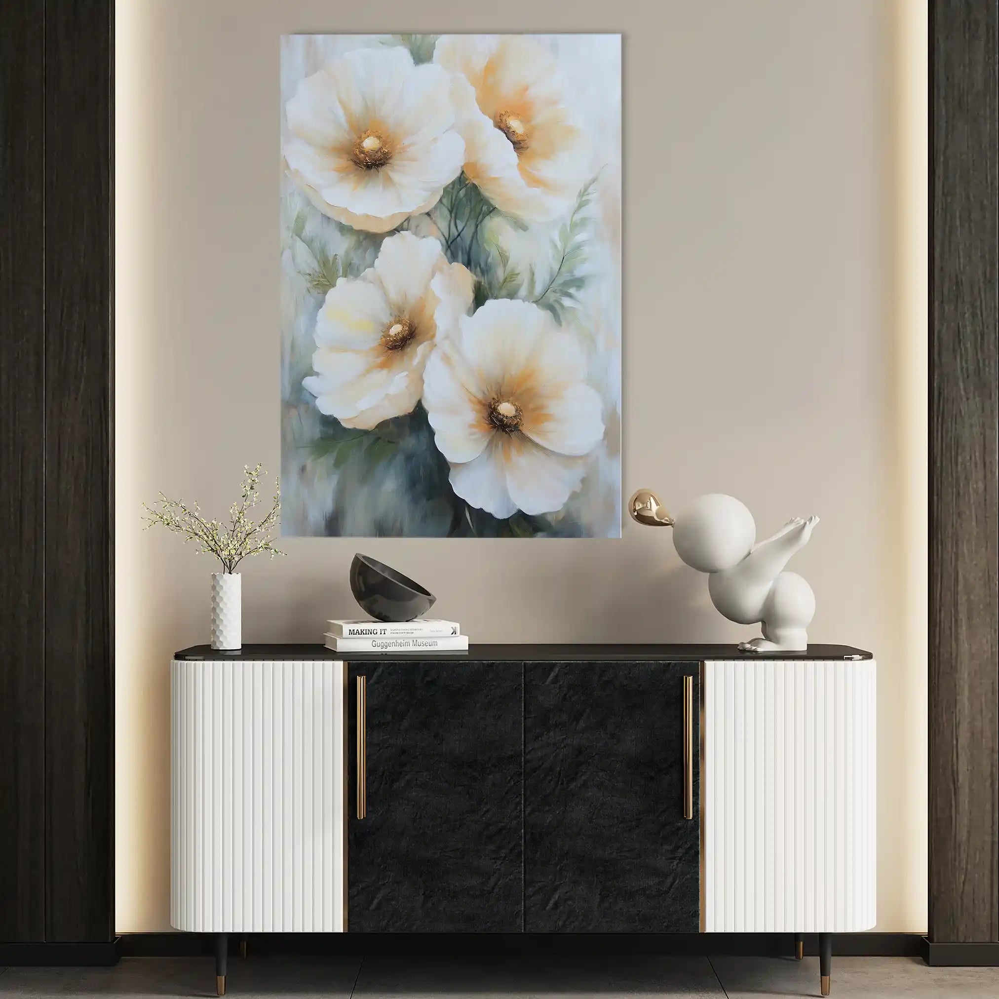 Floral Canvas Wall Art WAD1490-F 90 x 60 cm / Stretched on hidden frame