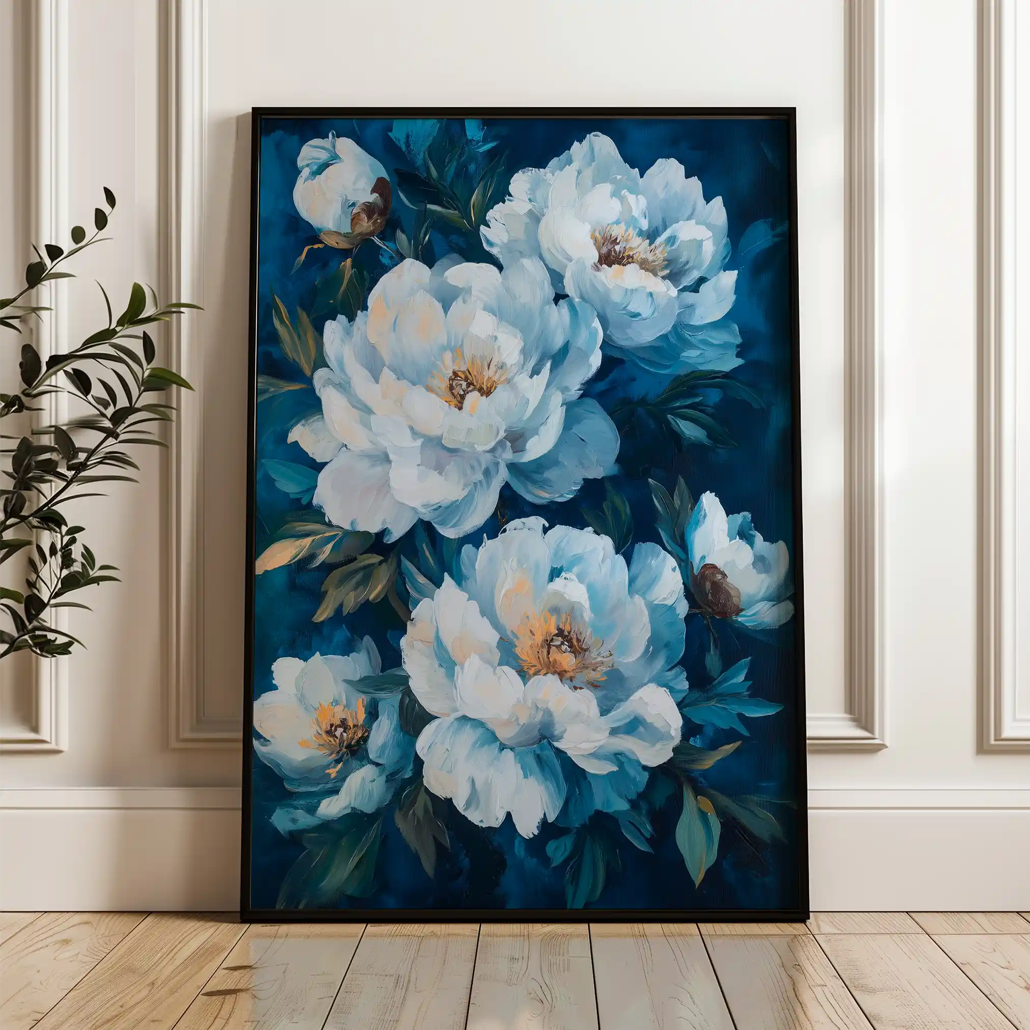 Floral Canvas Wall Art WAD1494-F 90 x 60 cm / Stretched on hidden frame