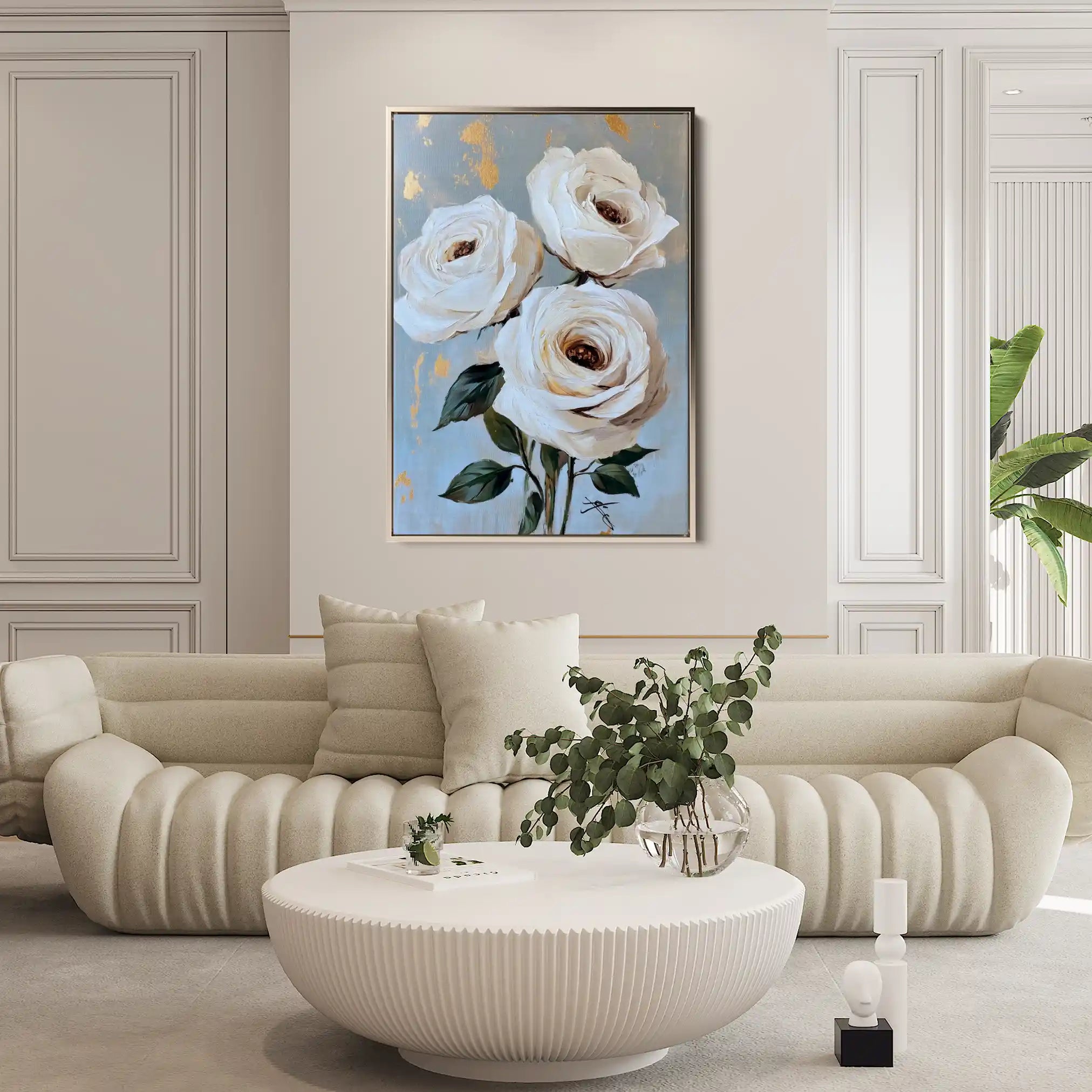 Floral Canvas Wall Art WAD1495-F 90 x 60 cm / Stretched on hidden frame