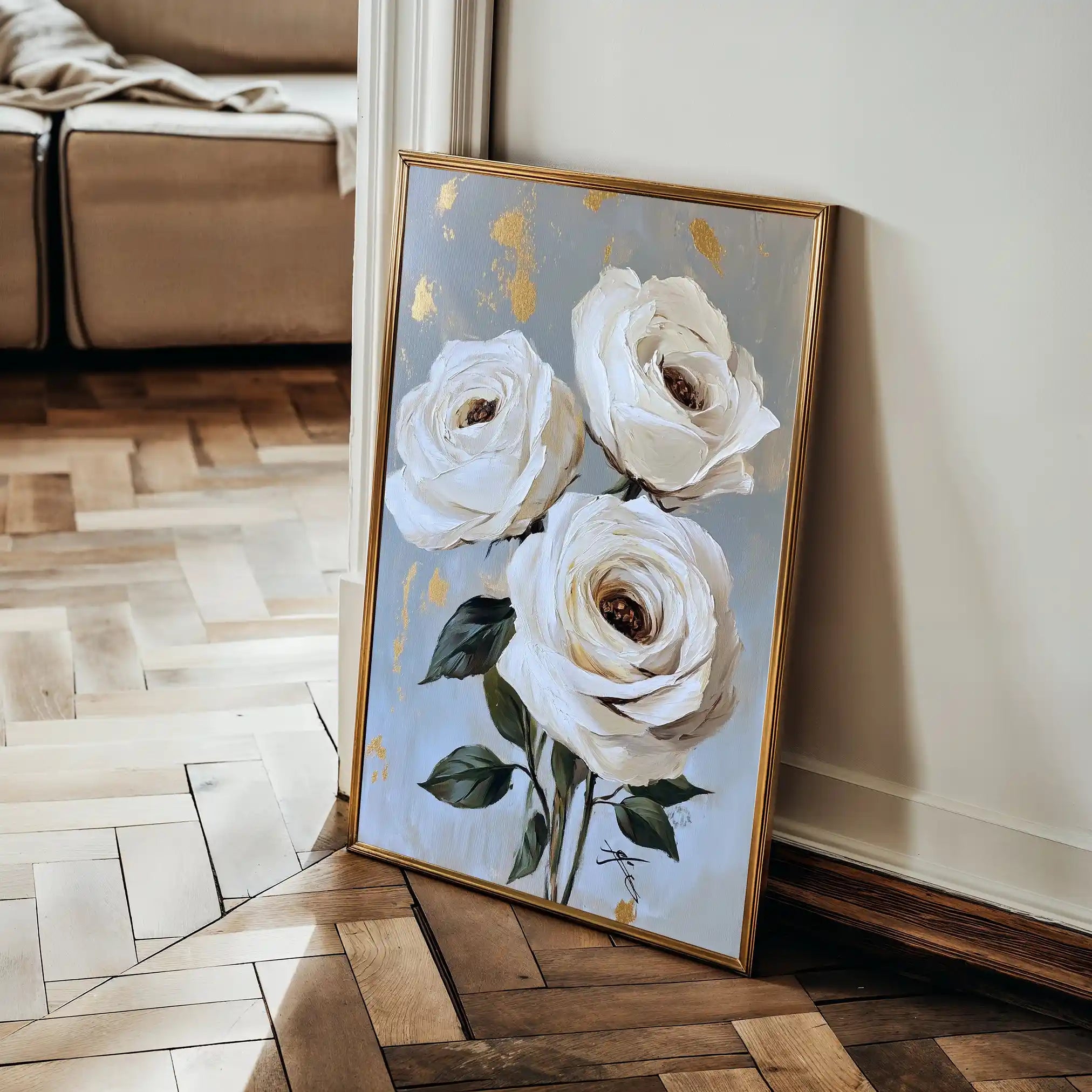 Floral Canvas Wall Art WAD1495-F 90 x 60 cm / Stretched on hidden frame