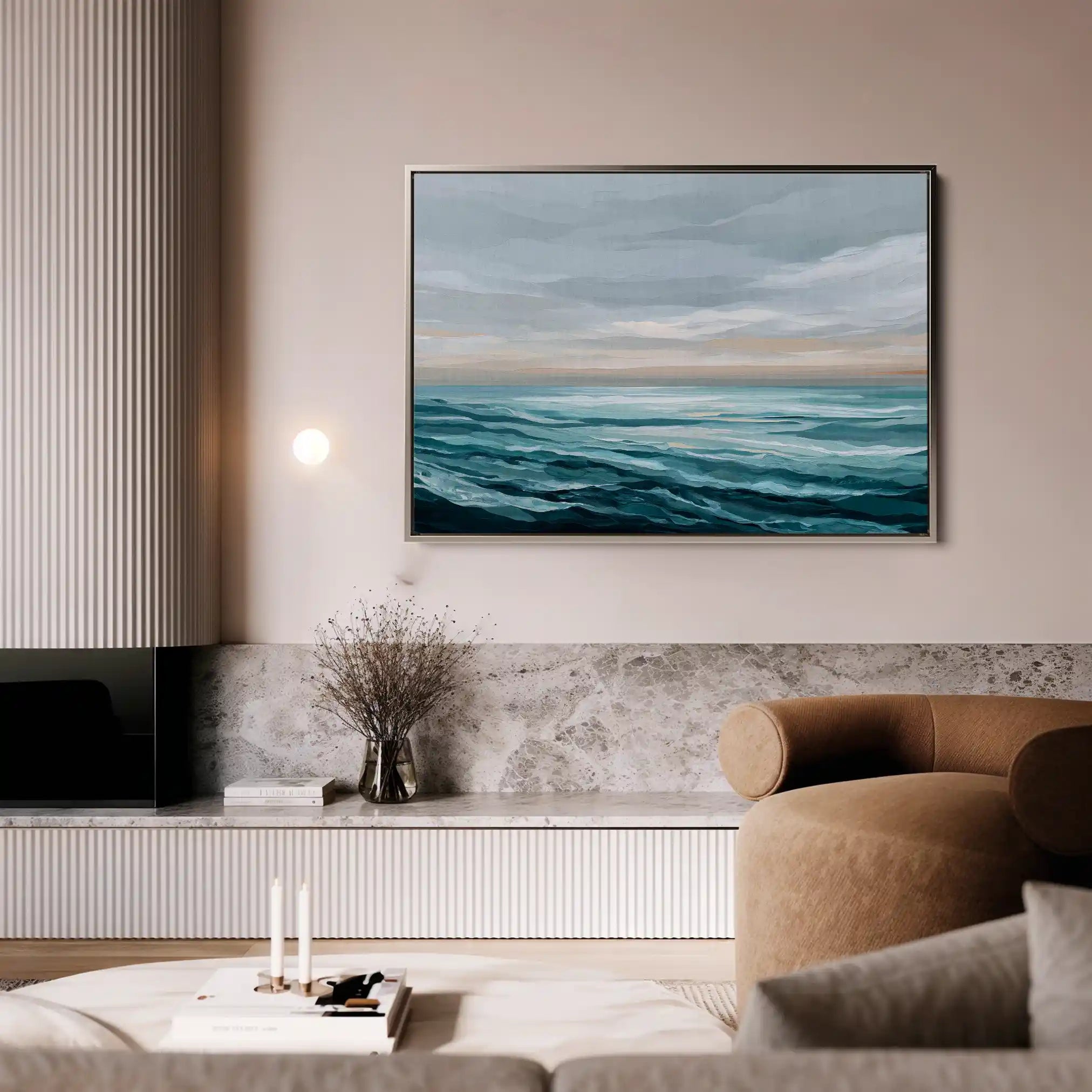Abstract 1496 Canvas Art 60 x 40 cm / Stretched on hidden frame