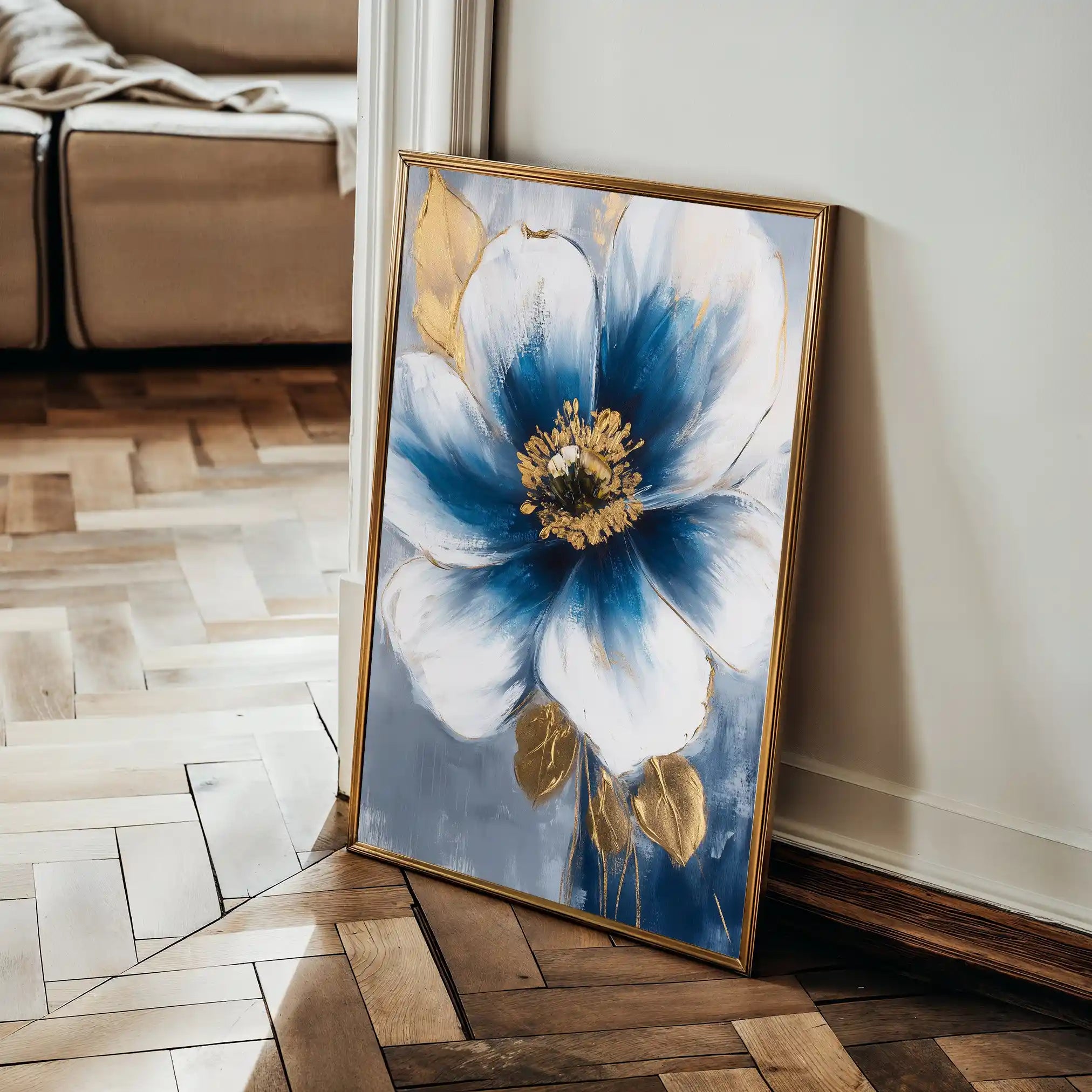Floral Canvas Wall Art WAD1497-F 90 x 60 cm / Stretched on hidden frame