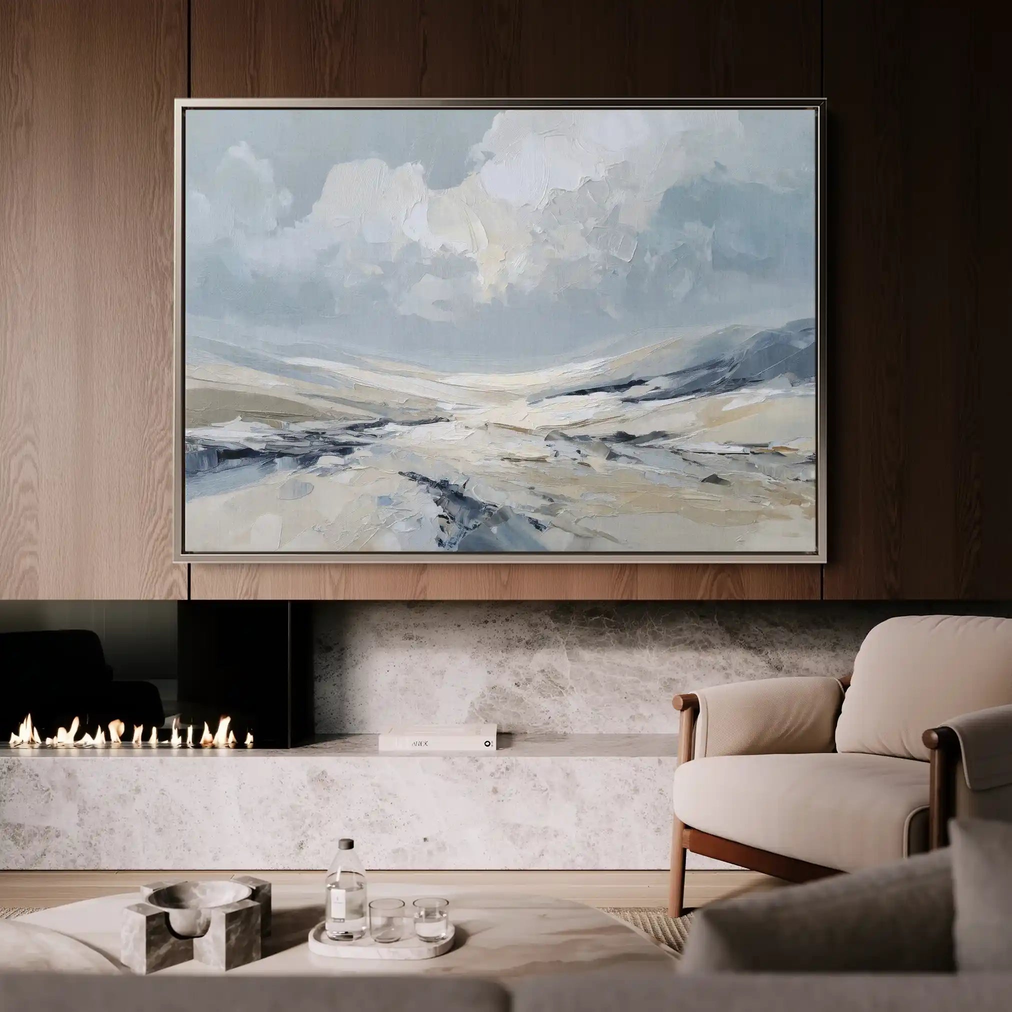 Abstract 1498 Canvas Art 60 x 40 cm / Stretched on hidden frame