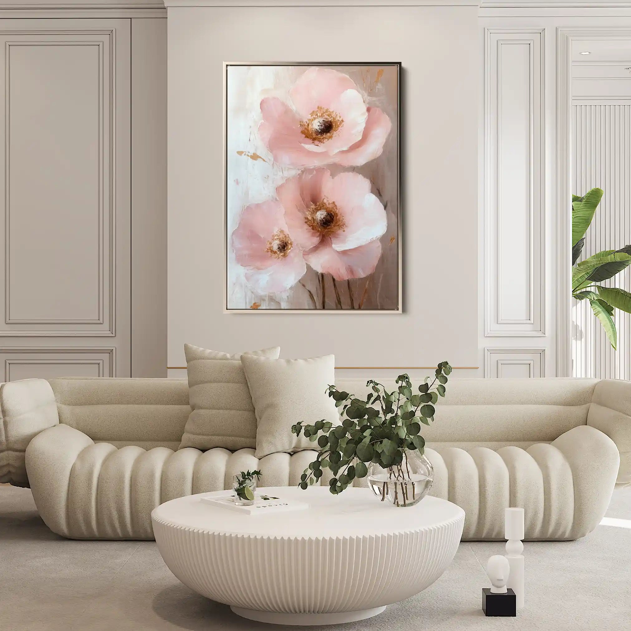 Floral Canvas Wall Art WAD1499-F 90 x 60 cm / Stretched on hidden frame