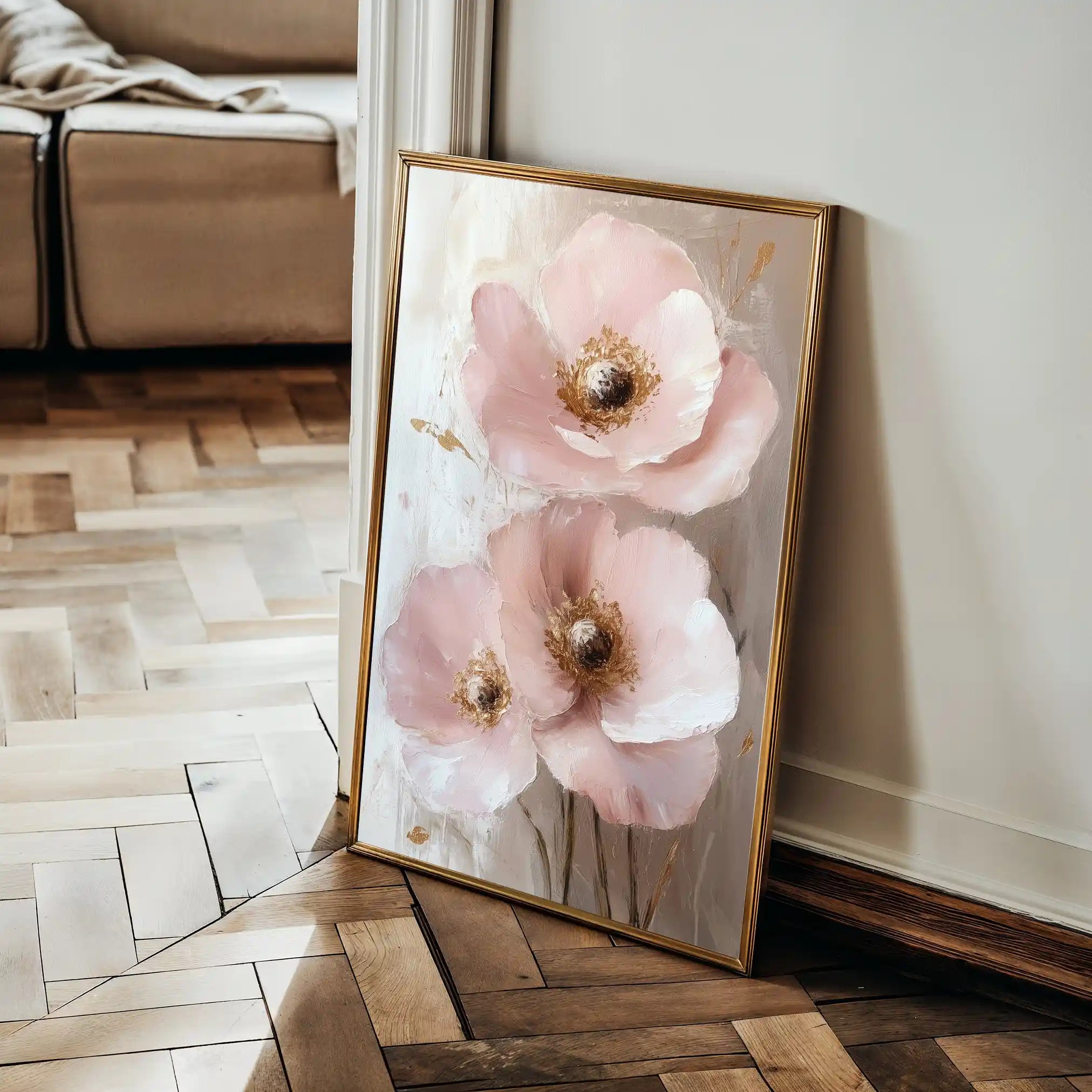 Floral Canvas Wall Art WAD1499-F 90 x 60 cm / Stretched on hidden frame