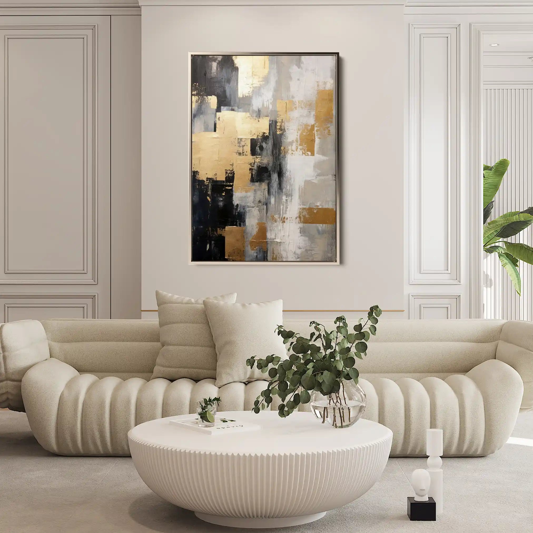 Abstract 150 Canvas Art 60 x 40 cm / Stretched on hidden frame