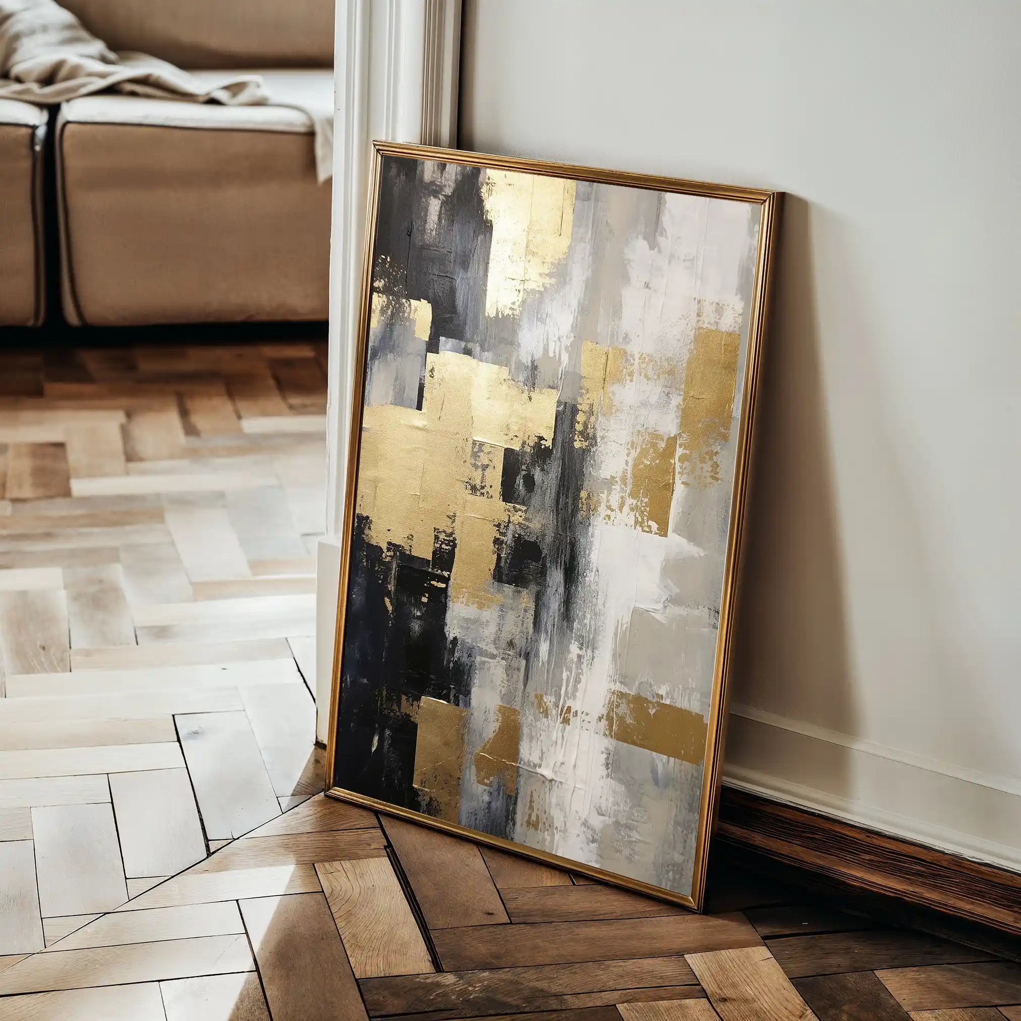Abstract 150 Canvas Art 60 x 40 cm / Stretched on hidden frame