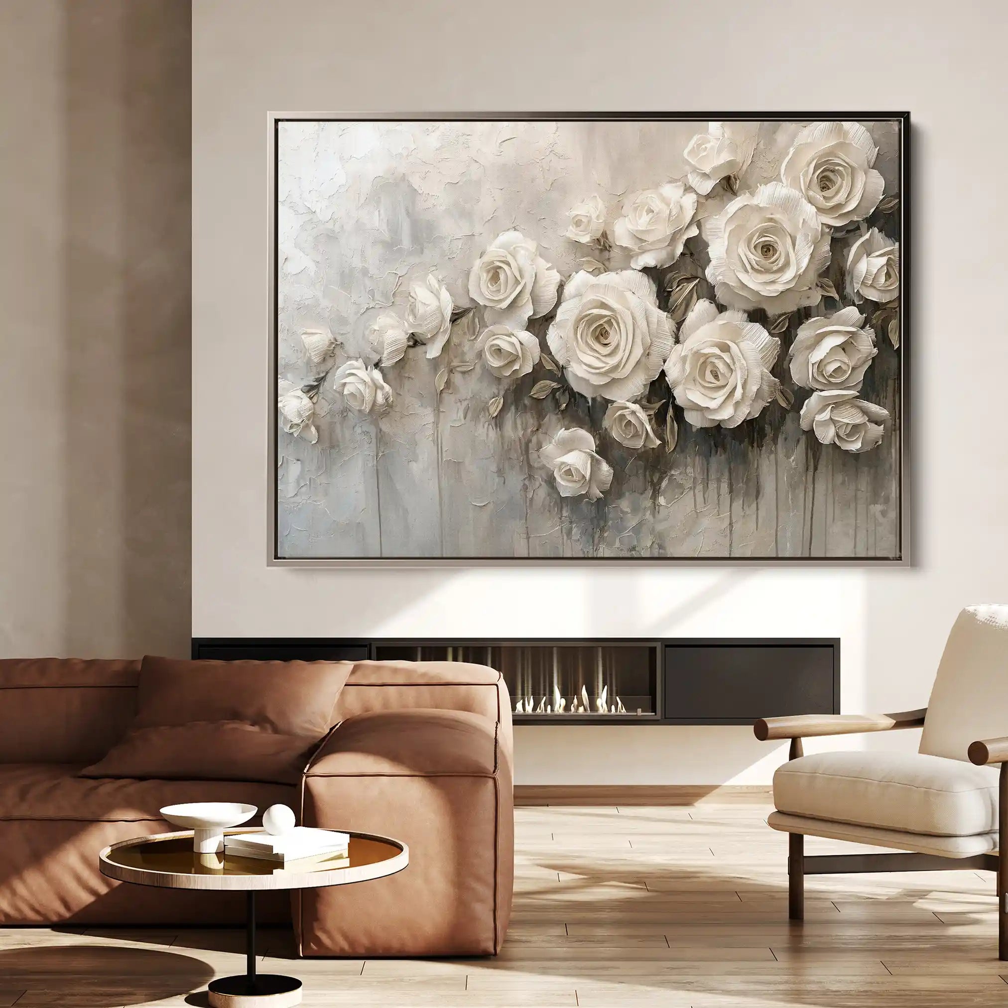 Floral Canvas Wall Art WAD150-F 90 x 60 cm / Stretched on hidden frame