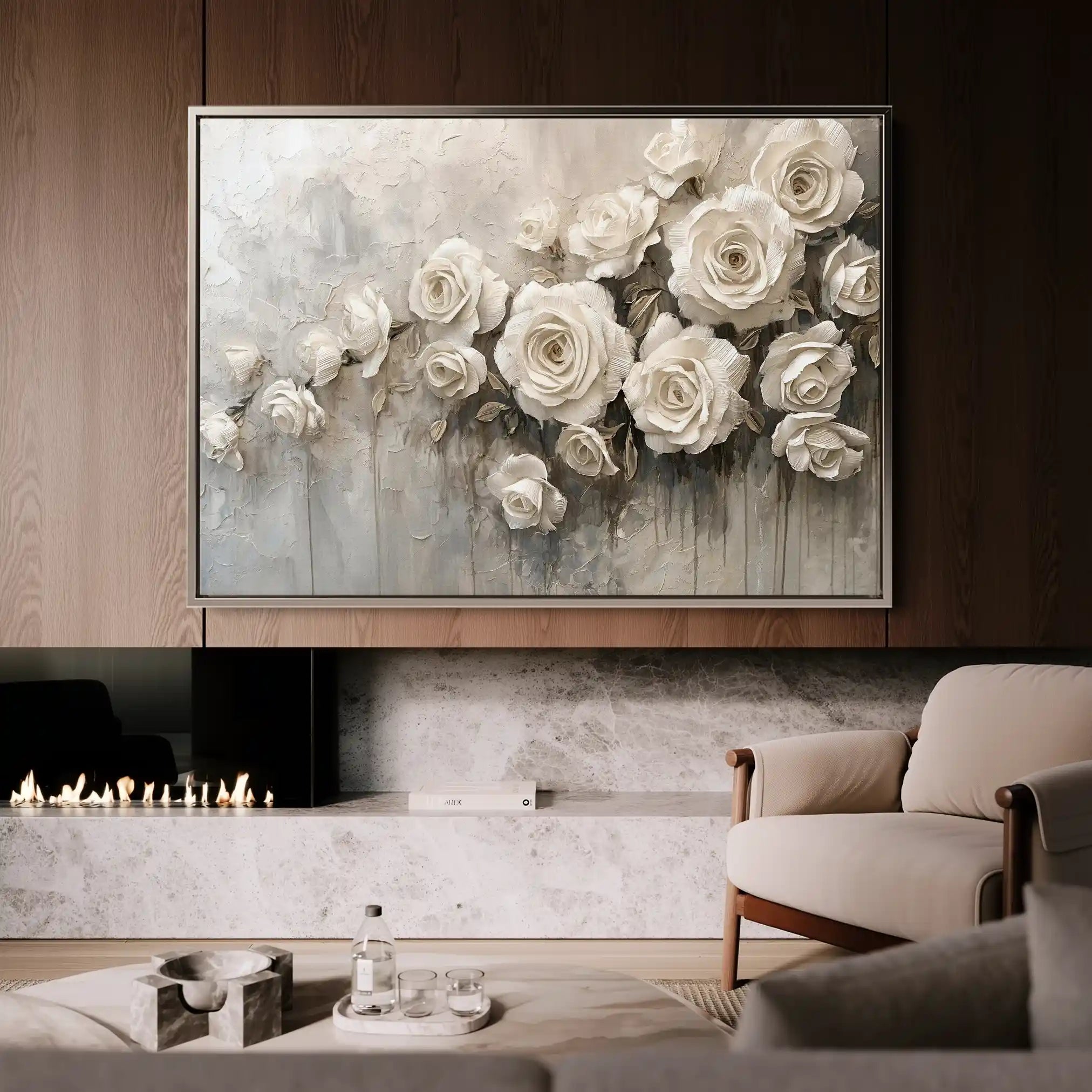 Floral Canvas Wall Art WAD150-F 90 x 60 cm / Stretched on hidden frame