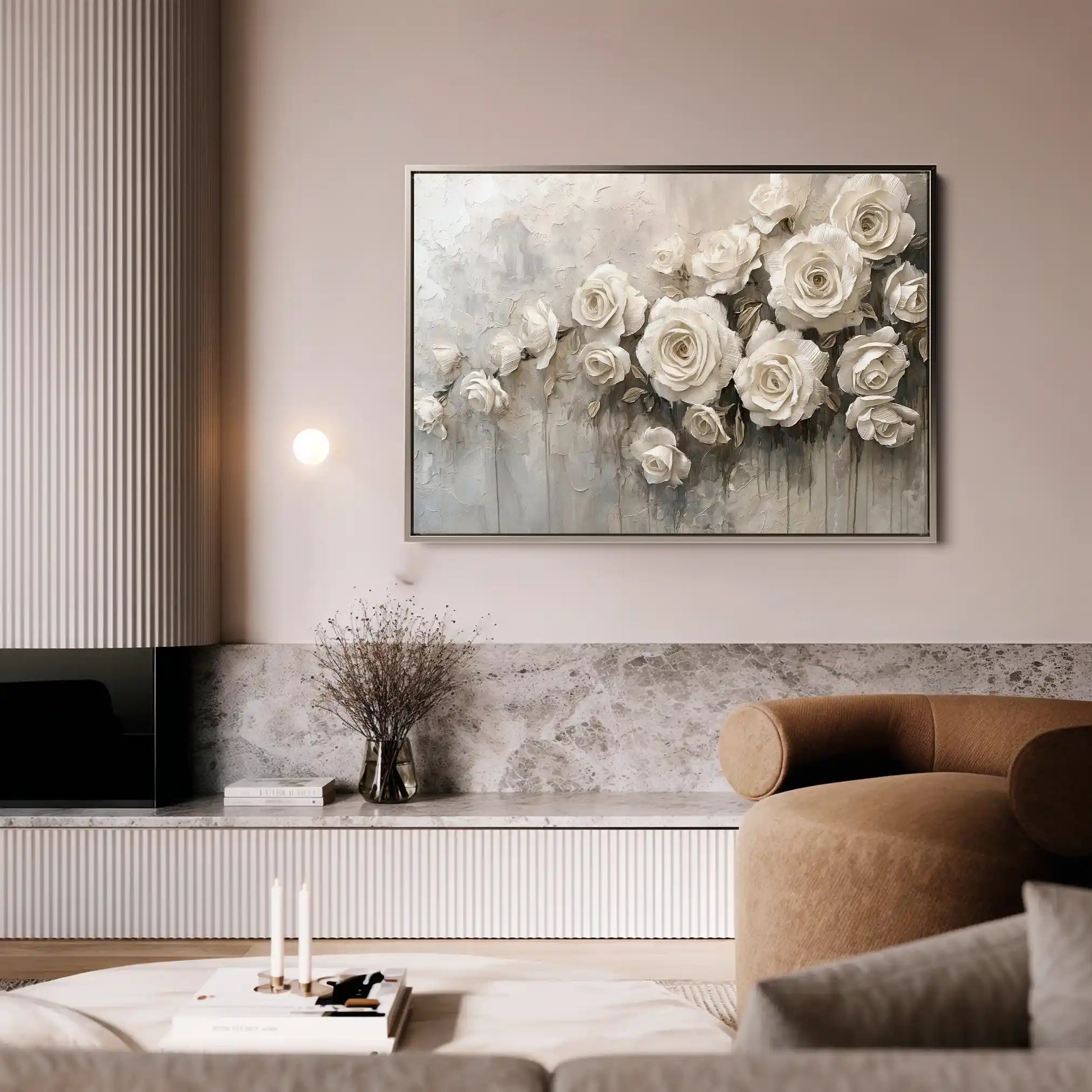 Floral Canvas Wall Art WAD150-F 90 x 60 cm / Stretched on hidden frame