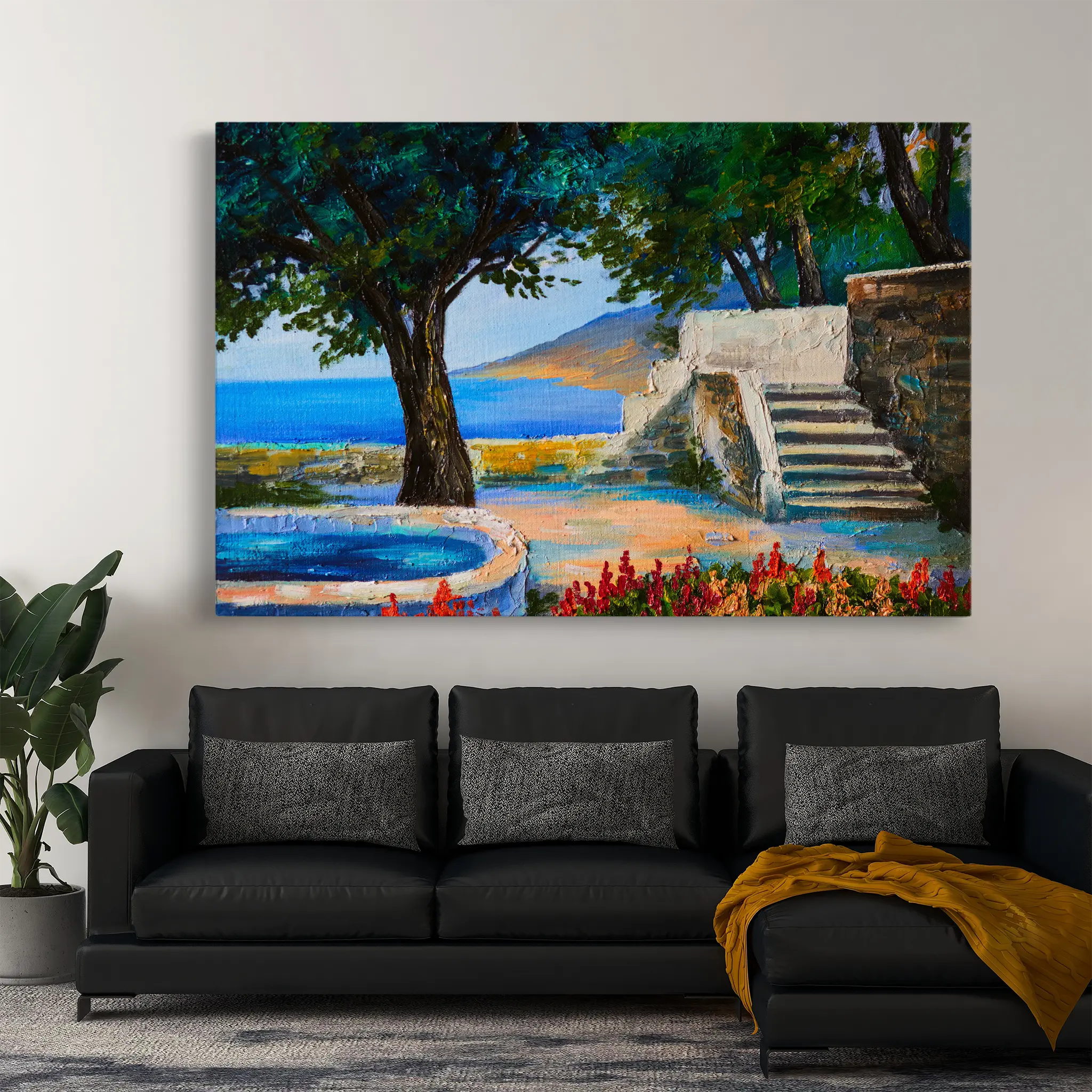 Landscape Canvas Wall Art WAD150-L 90 x 60 cm / Stretched on hidden frame