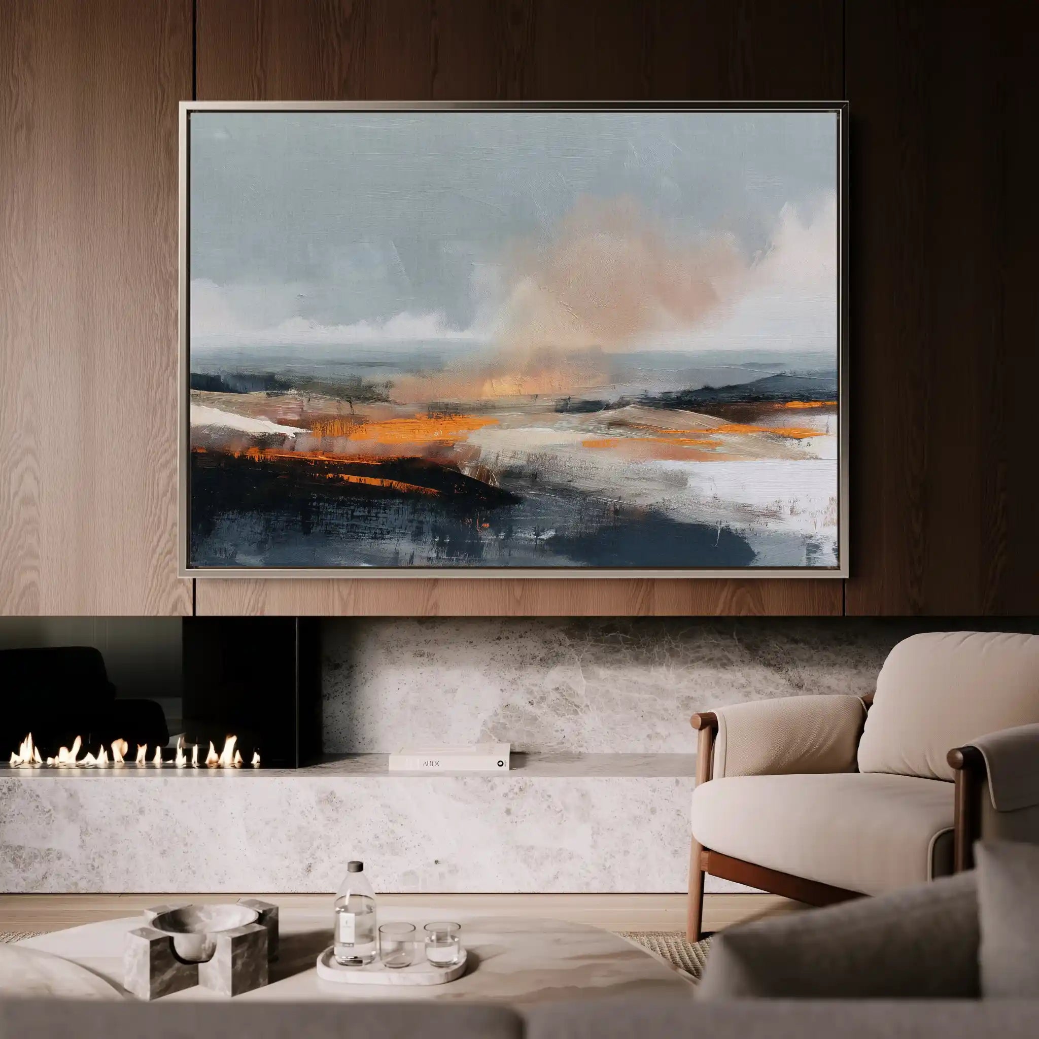 Abstract 1502 Canvas Art 60 x 40 cm / Stretched on hidden frame