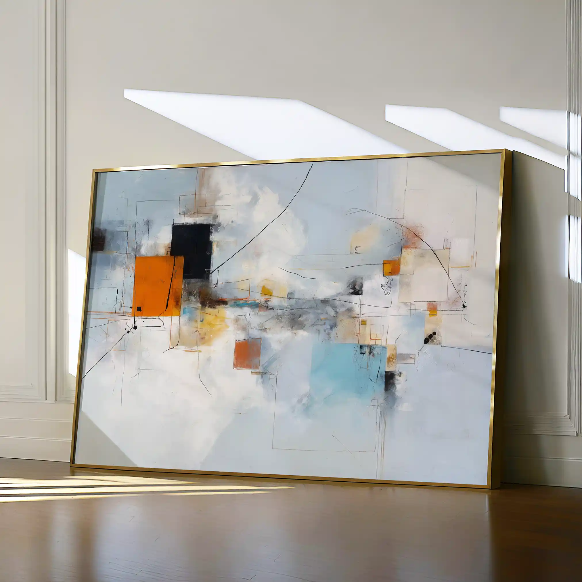 Abstract 1507 Canvas Art 60 x 40 cm / Stretched on hidden frame