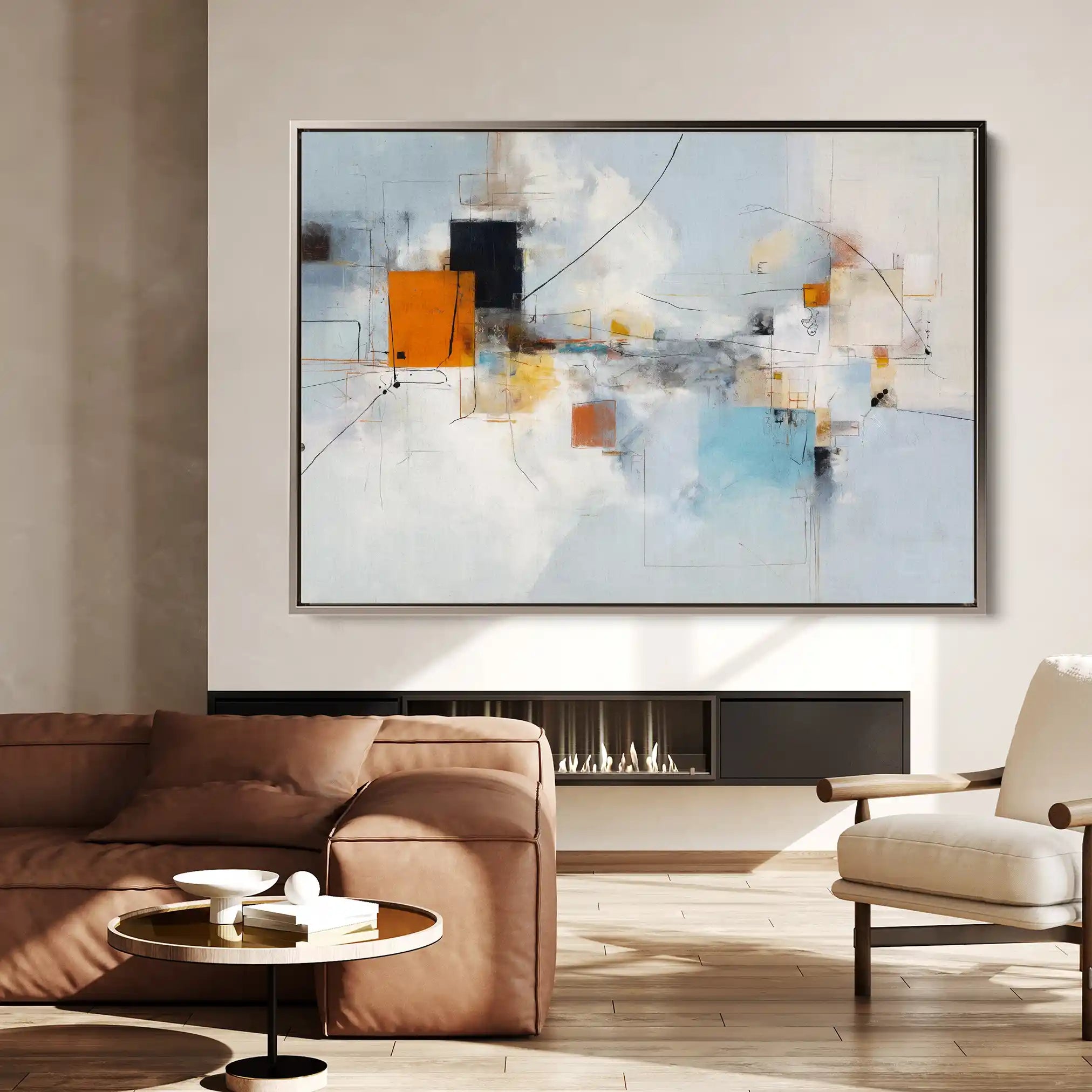 Abstract 1507 Canvas Art 60 x 40 cm / Stretched on hidden frame