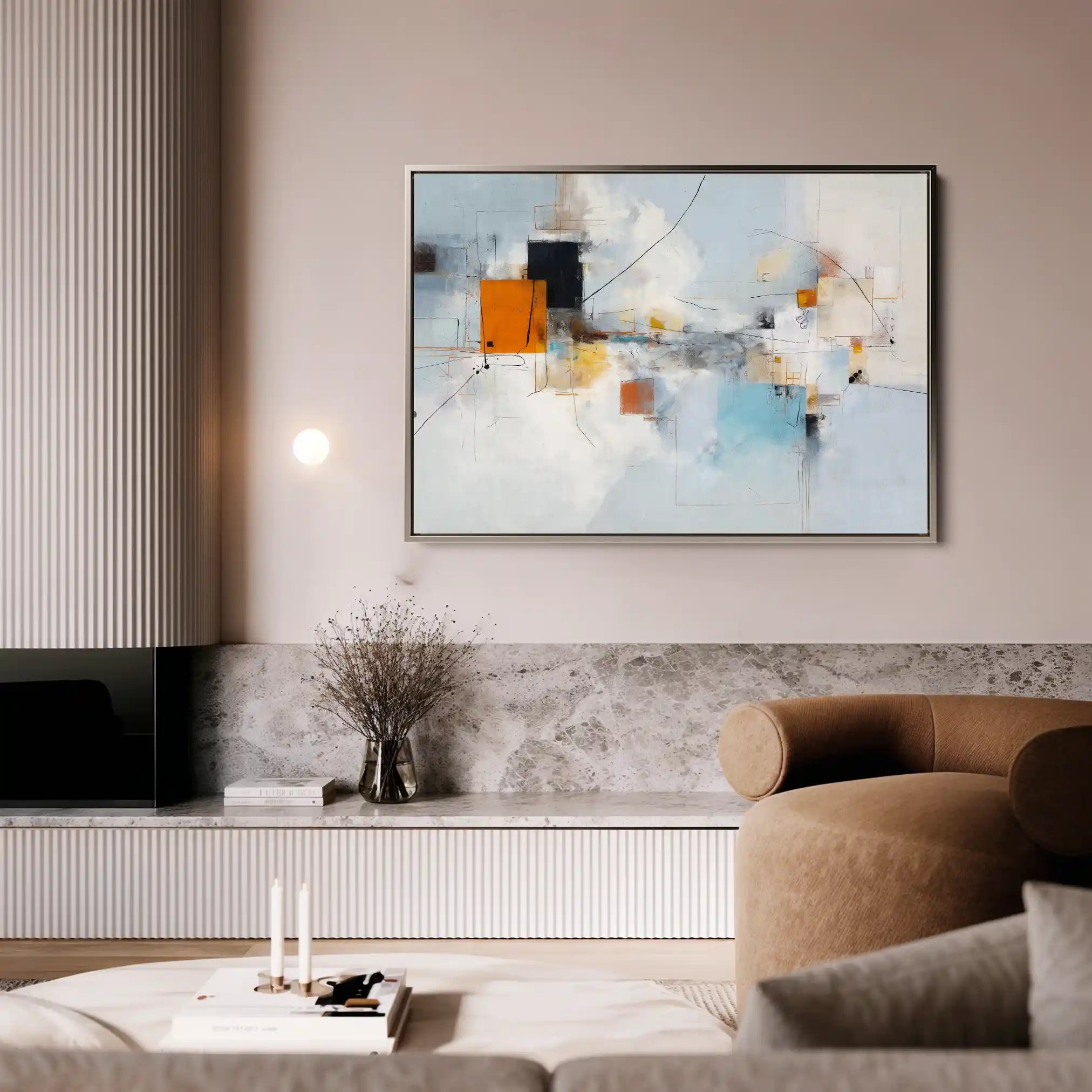 Abstract 1507 Canvas Art 60 x 40 cm / Stretched on hidden frame