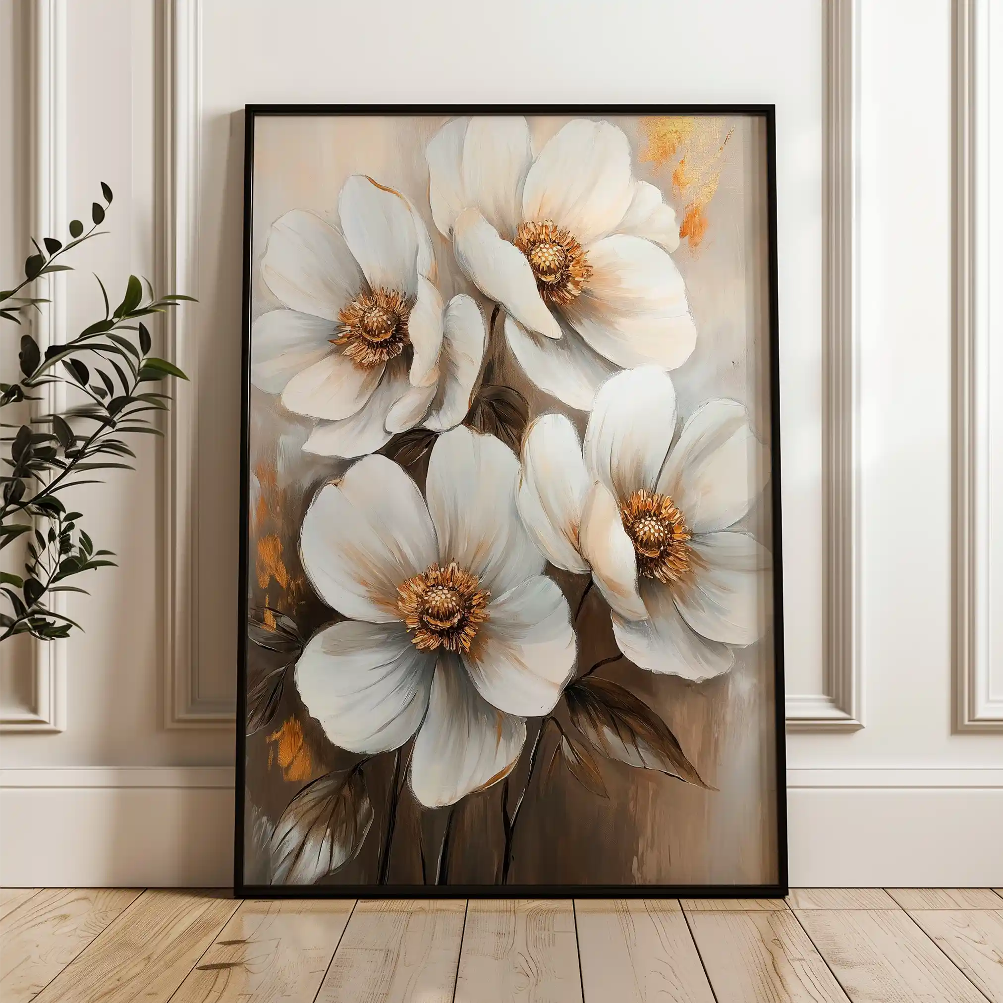 Floral Canvas Wall Art WAD1507-F 90 x 60 cm / Stretched on hidden frame