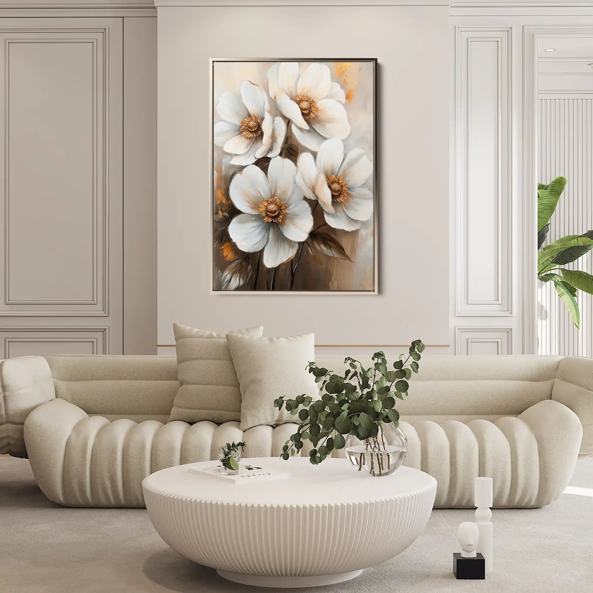 Floral Canvas Wall Art WAD1507-F 90 x 60 cm / Stretched on hidden frame