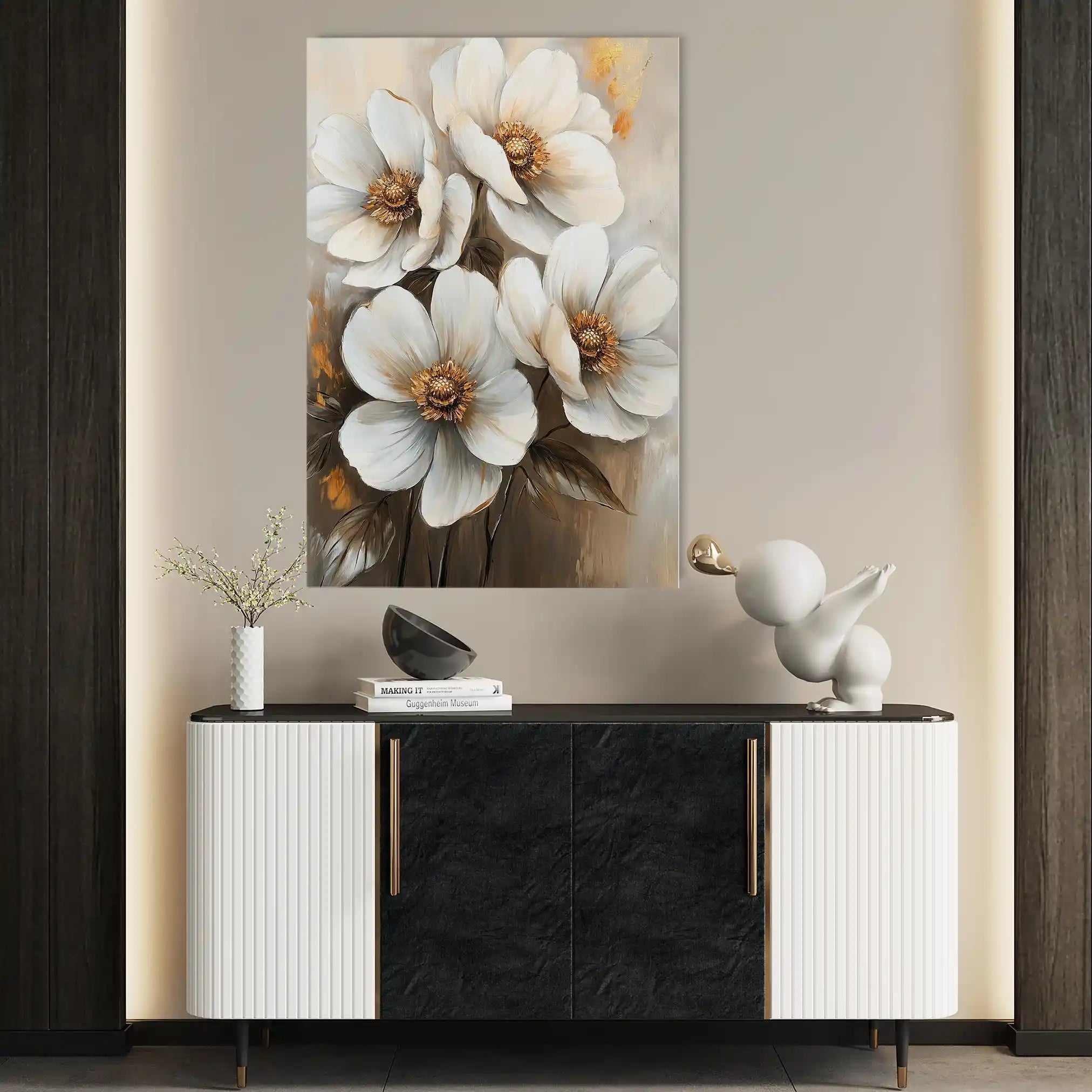 Floral Canvas Wall Art WAD1507-F 90 x 60 cm / Stretched on hidden frame