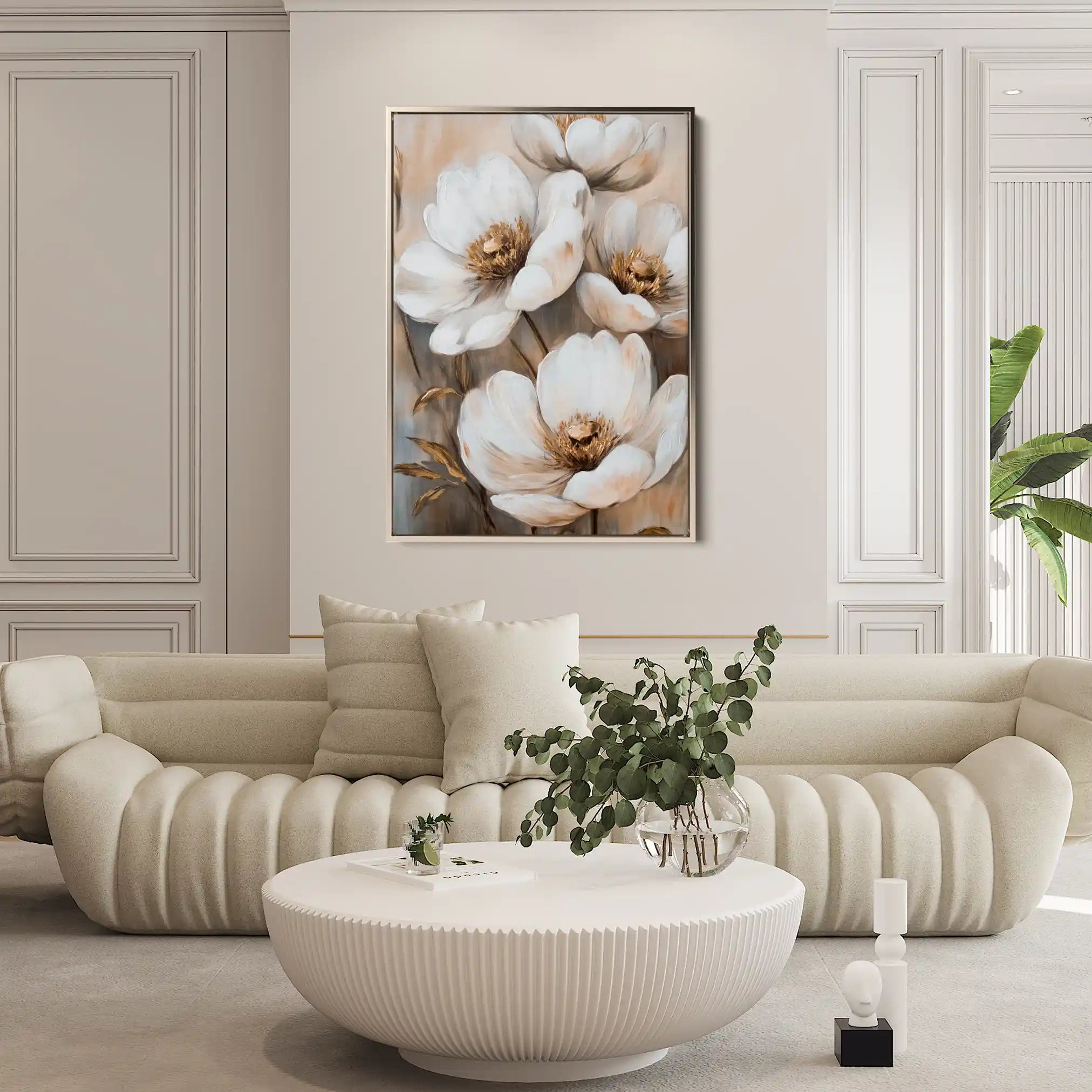 Floral Canvas Wall Art WAD1509-F 90 x 60 cm / Stretched on hidden frame