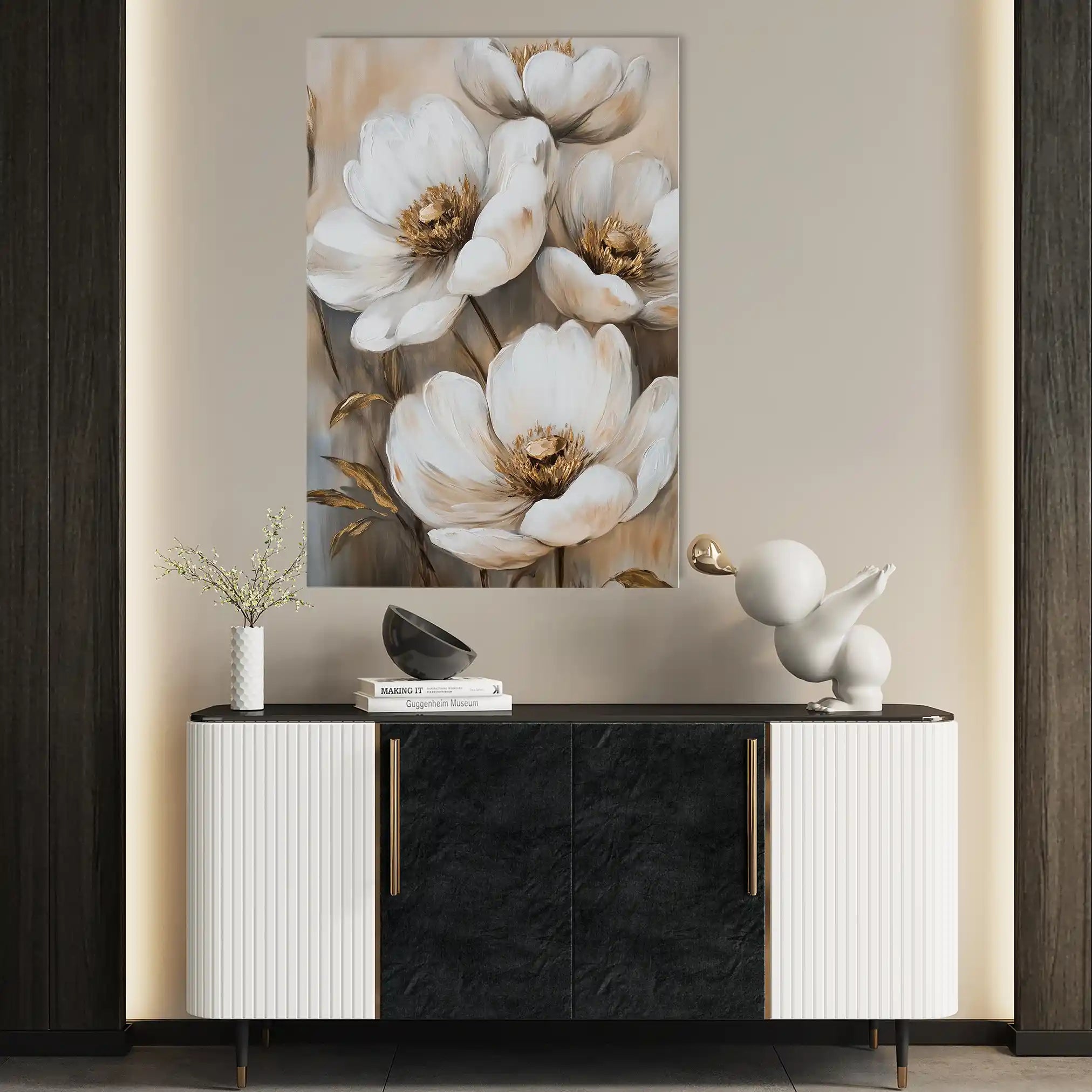 Floral Canvas Wall Art WAD1509-F 90 x 60 cm / Stretched on hidden frame