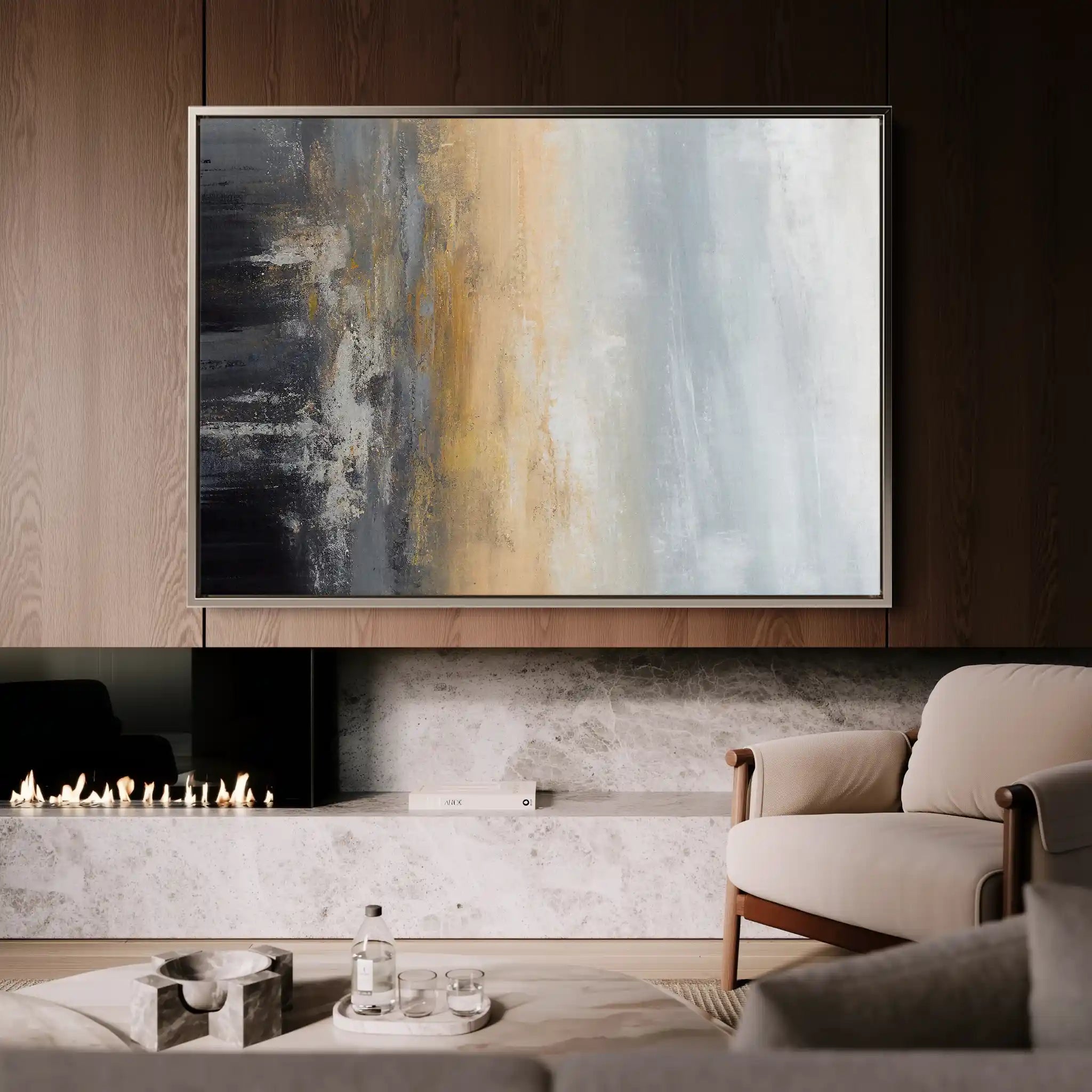 Abstract 151 Canvas Art 60 x 40 cm / Stretched on hidden frame