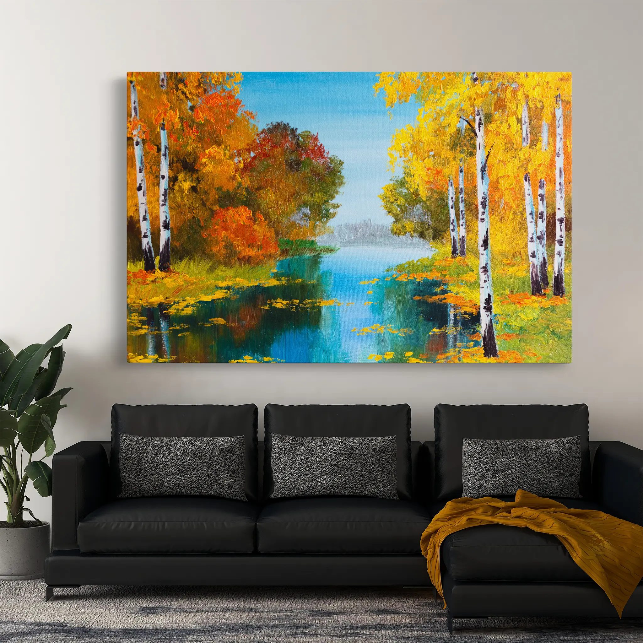 Landscape Canvas Wall Art WAD151-L 90 x 60 cm / Stretched on hidden frame