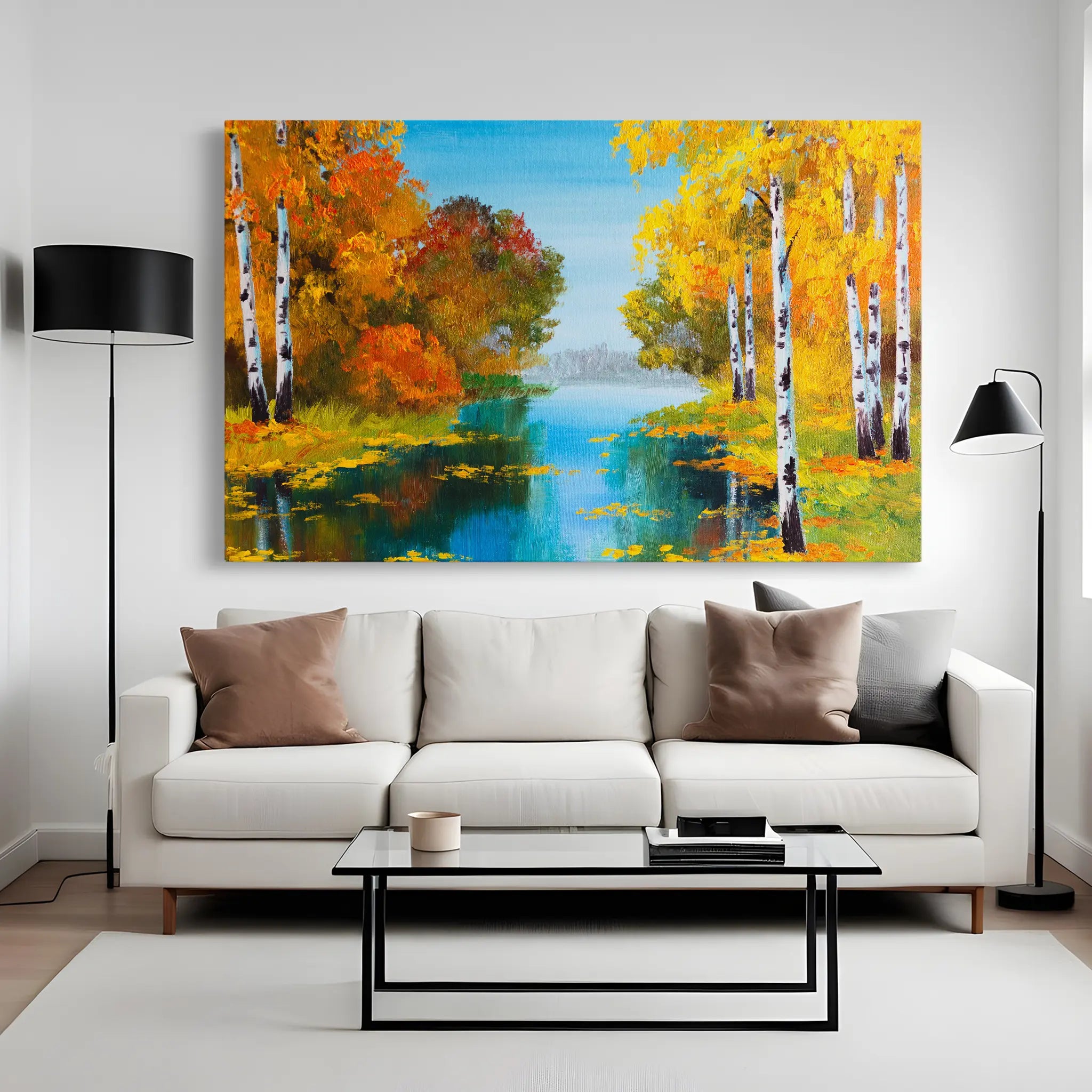 Landscape Canvas Wall Art WAD151-L 90 x 60 cm / Stretched on hidden frame