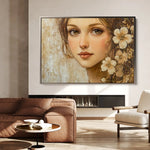 Portrait 151 Canvas Art 90 x 60 cm / Stretched on hidden frame